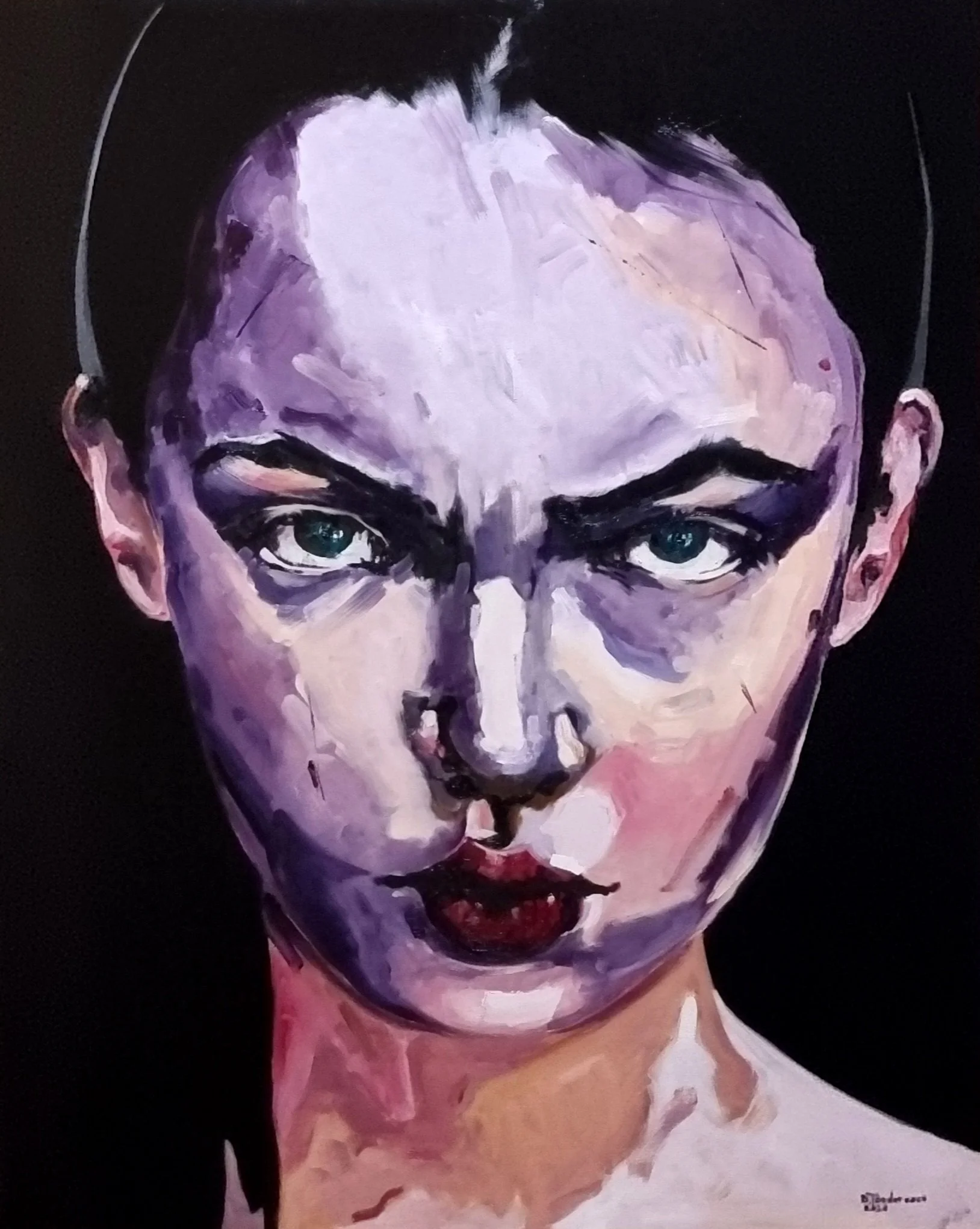 Dennis Teodorescu, "No!"  2026, Oil on canvas, 100x80 cm