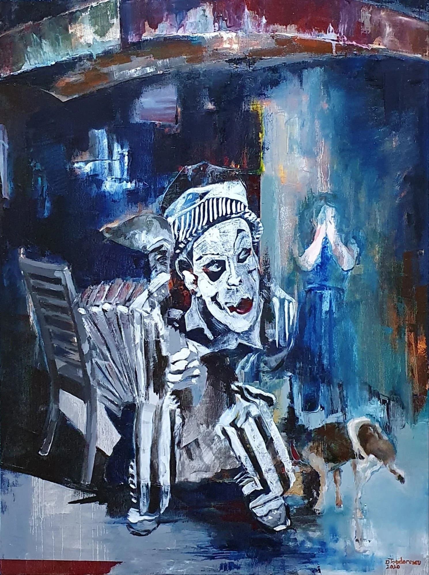 Dennis Teodorescu, “The illusion seller”  2021, oil on canvas, 80×60 cm