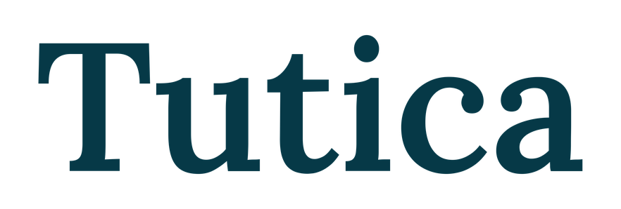 Tutica tutoring logo dark teal