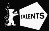 Logo with a bear silhouette and the text 'Talents' inside a white arrow-shaped background.