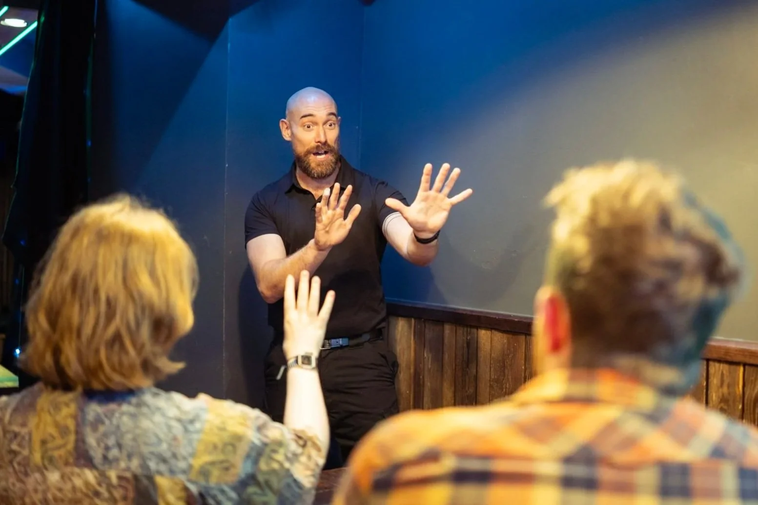 Image of instructor demonstrating a technique