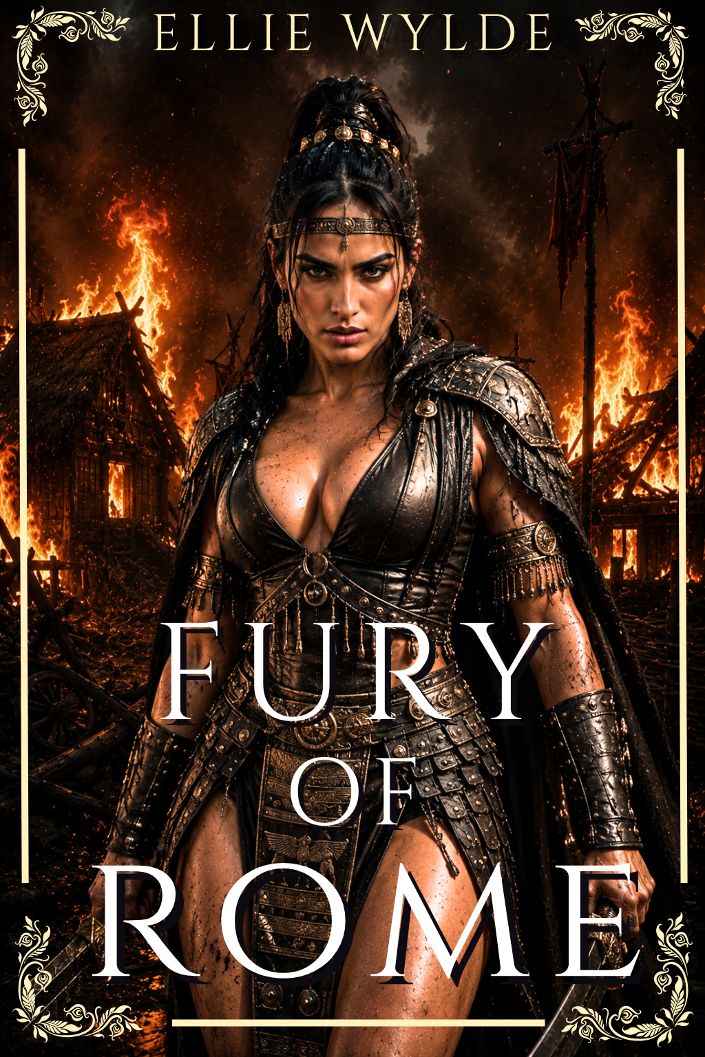 Fury of Rome by Ellie Wylde historical sapphic fiction book cover