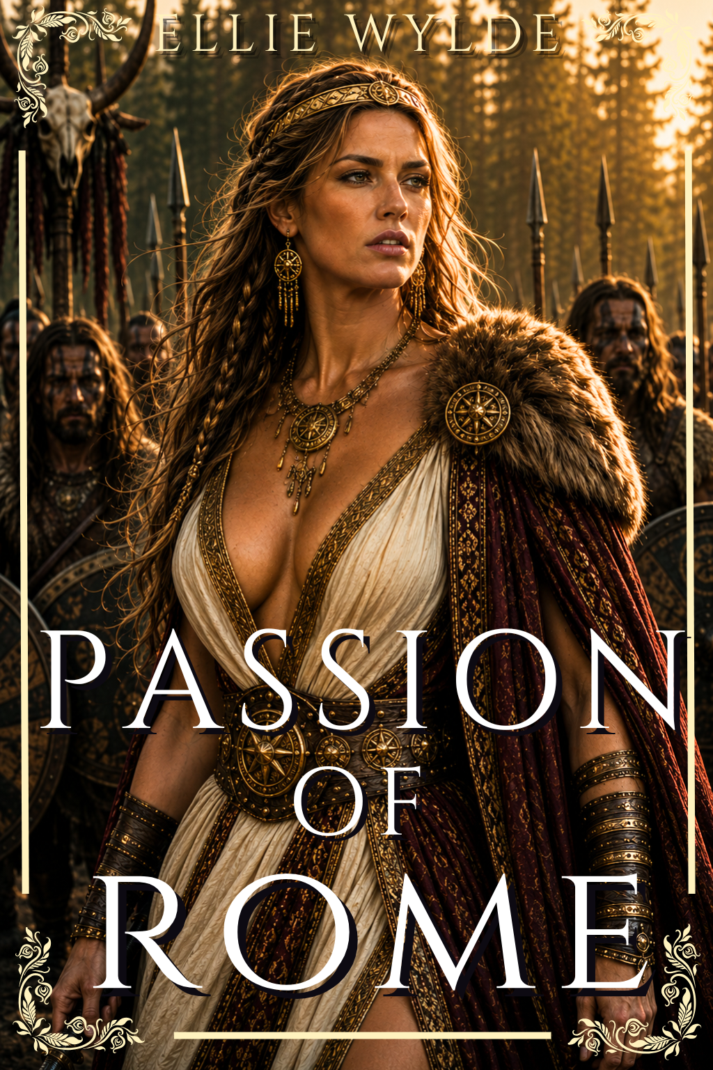 Passion of Rome by Ellie Wylde historical lesbian romance book cover