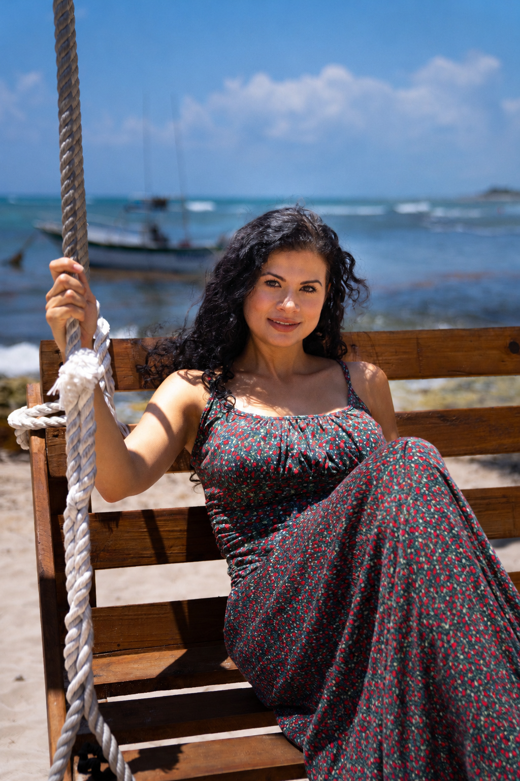 woman on a swing