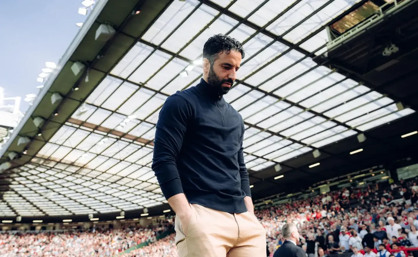 Rúben Amorim dopo una partita con il Manchester United