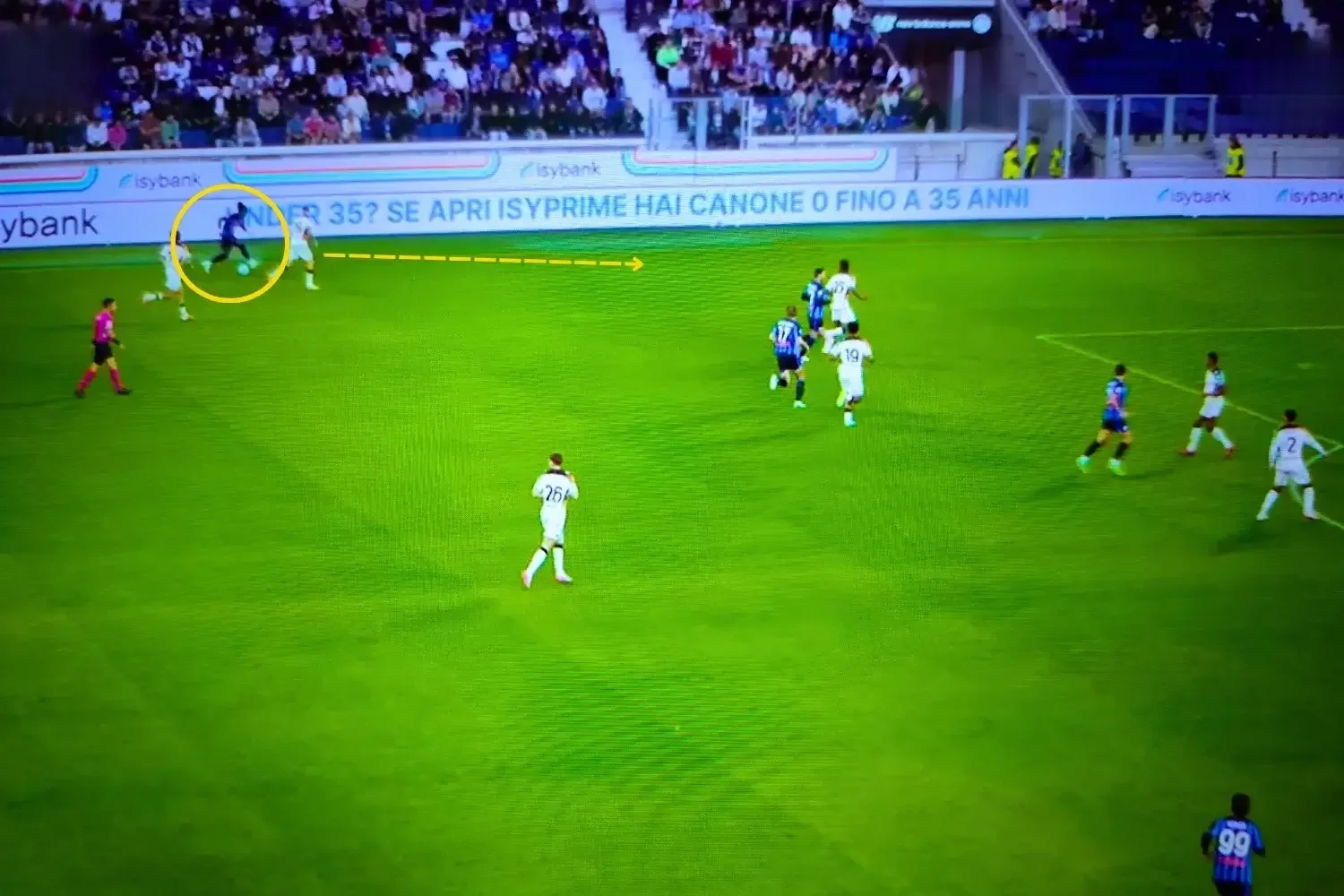 Analisi tattica Atalanta 2026/2027 Maurizio Sarri: fase di sviluppo, esterno 1v1
