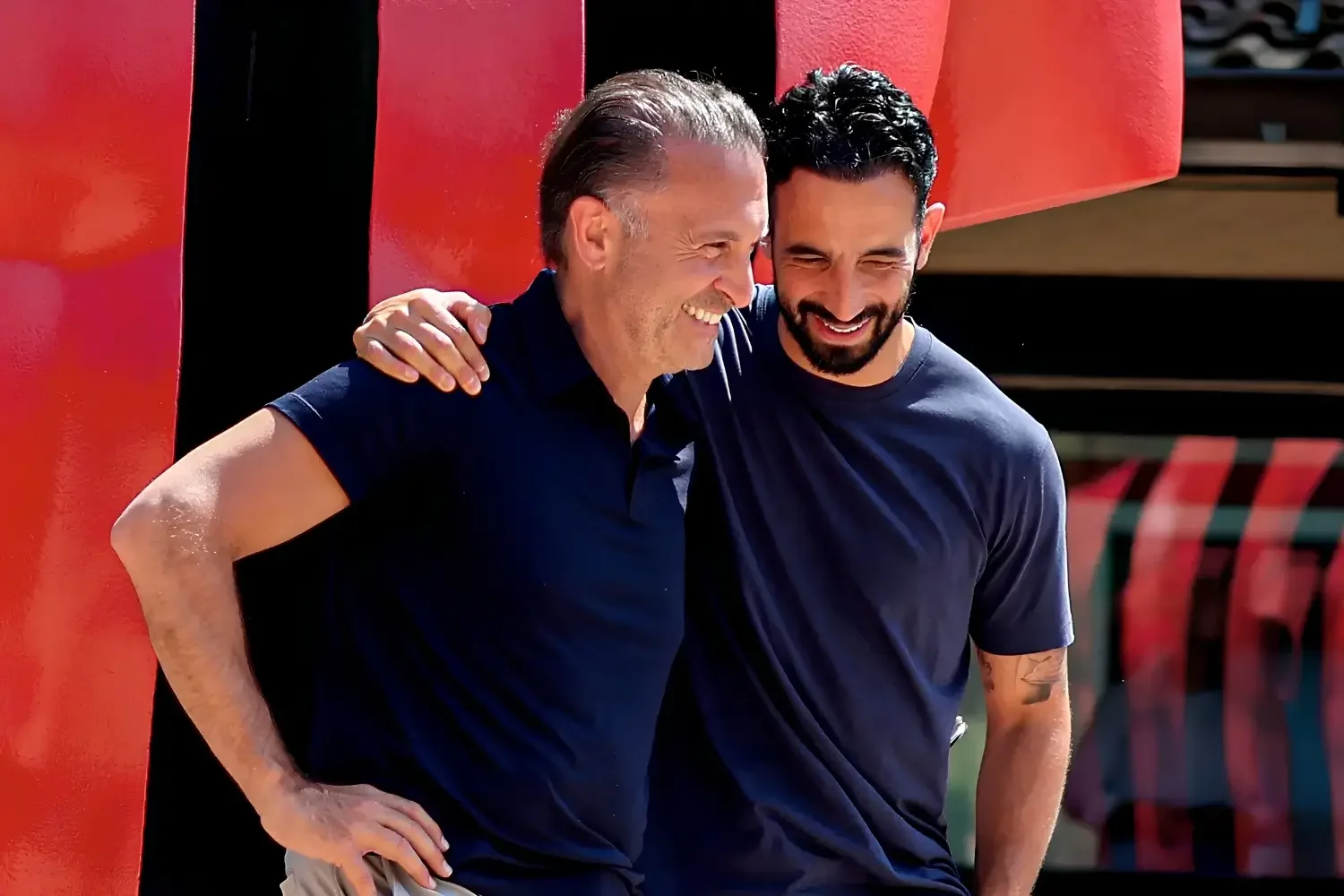 Rúben Amorim e Gerry Cardinale in visita a Milanello