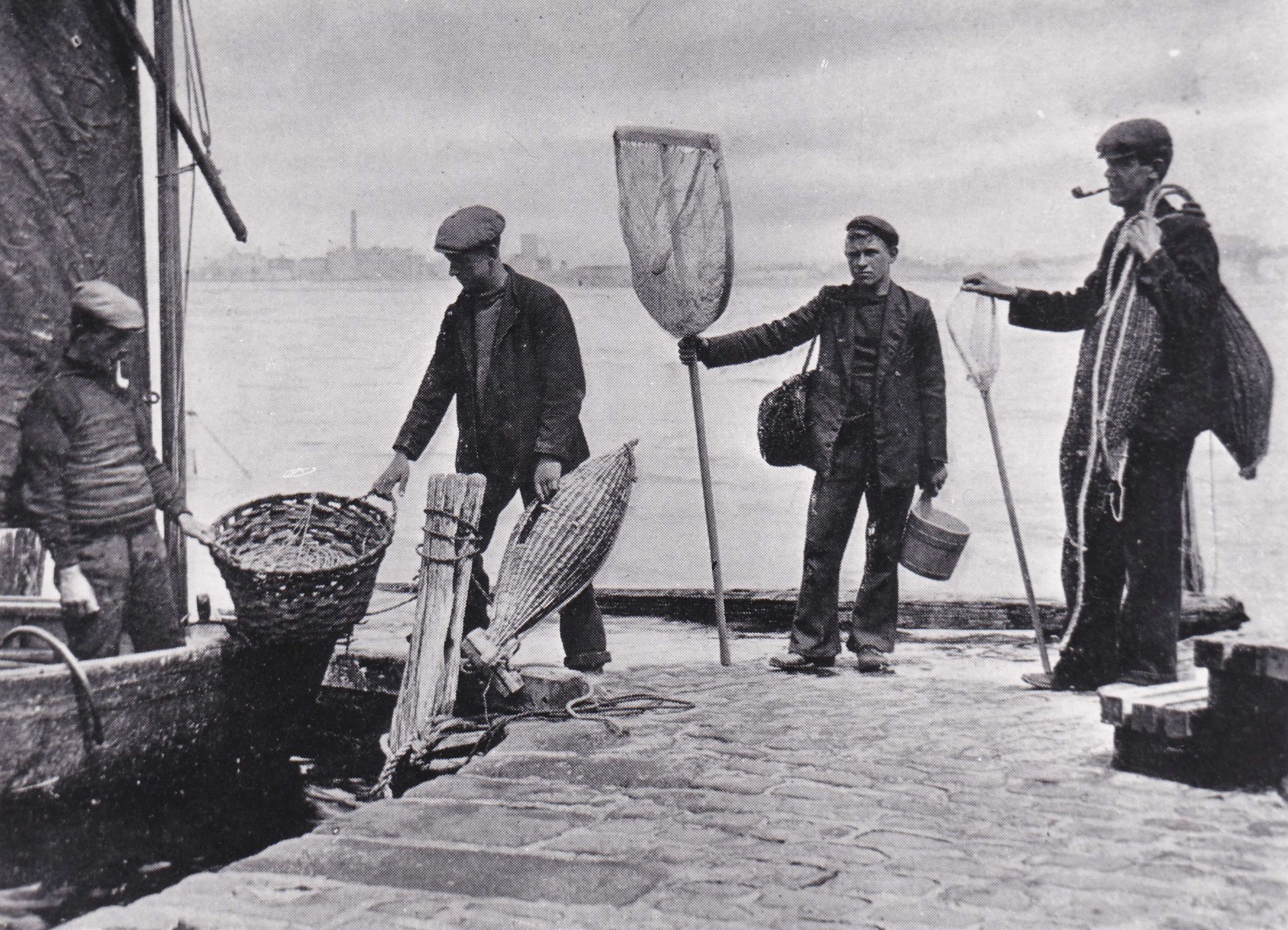 Labour and Wait: guernseys and baskets