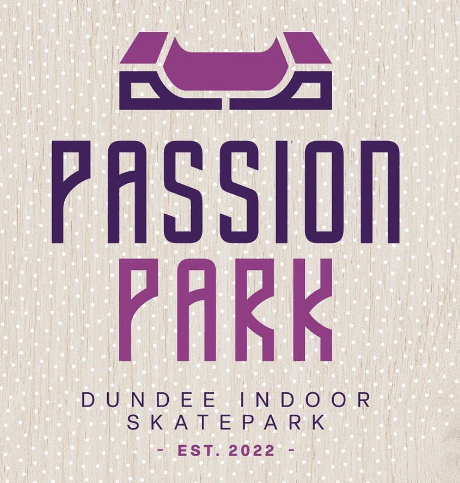 Logo for Passion Park, Dundee Indoor Skatepark, established in 2022