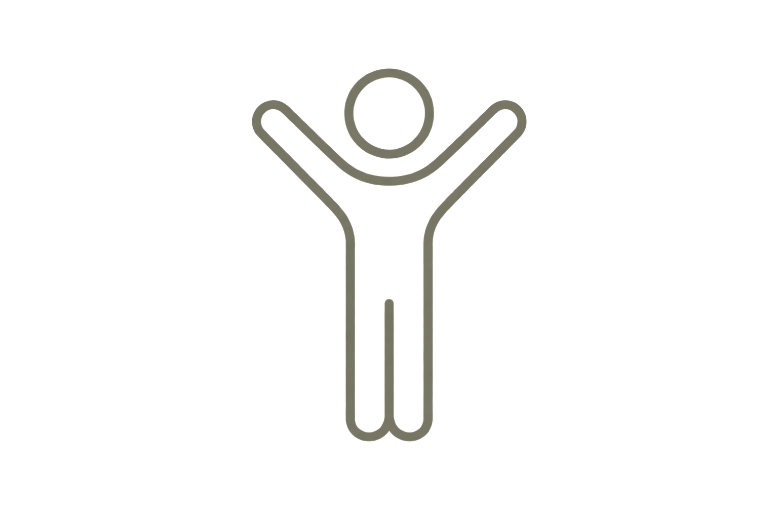 Line-art icon representing greater independence