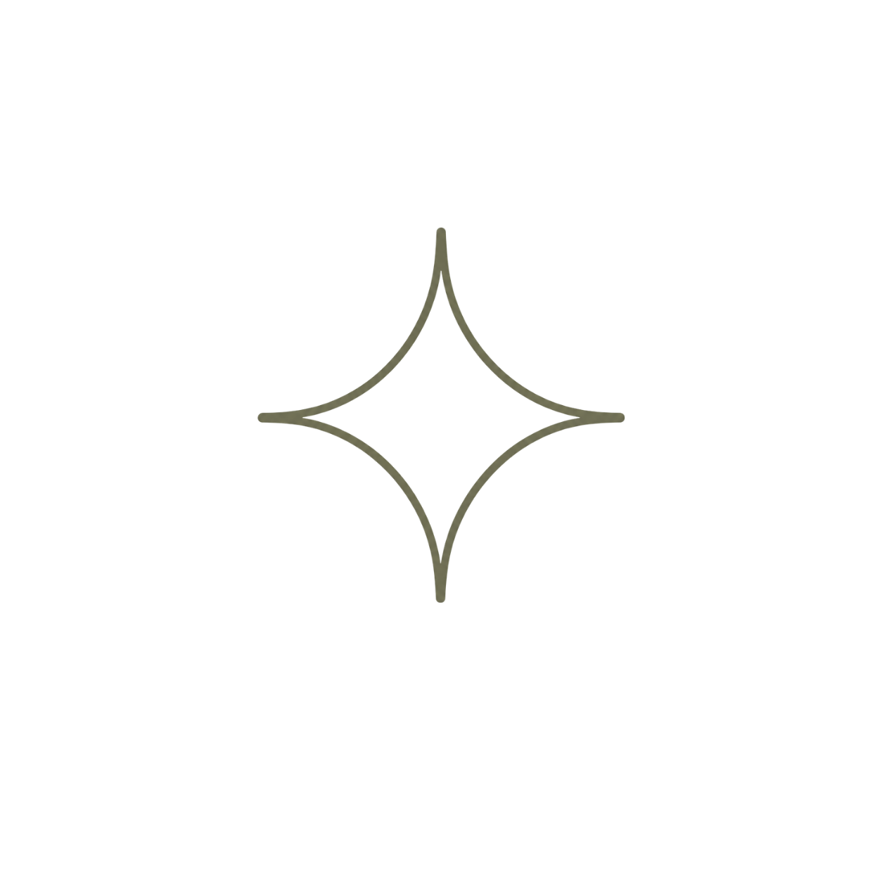 Line-art illustration of a star