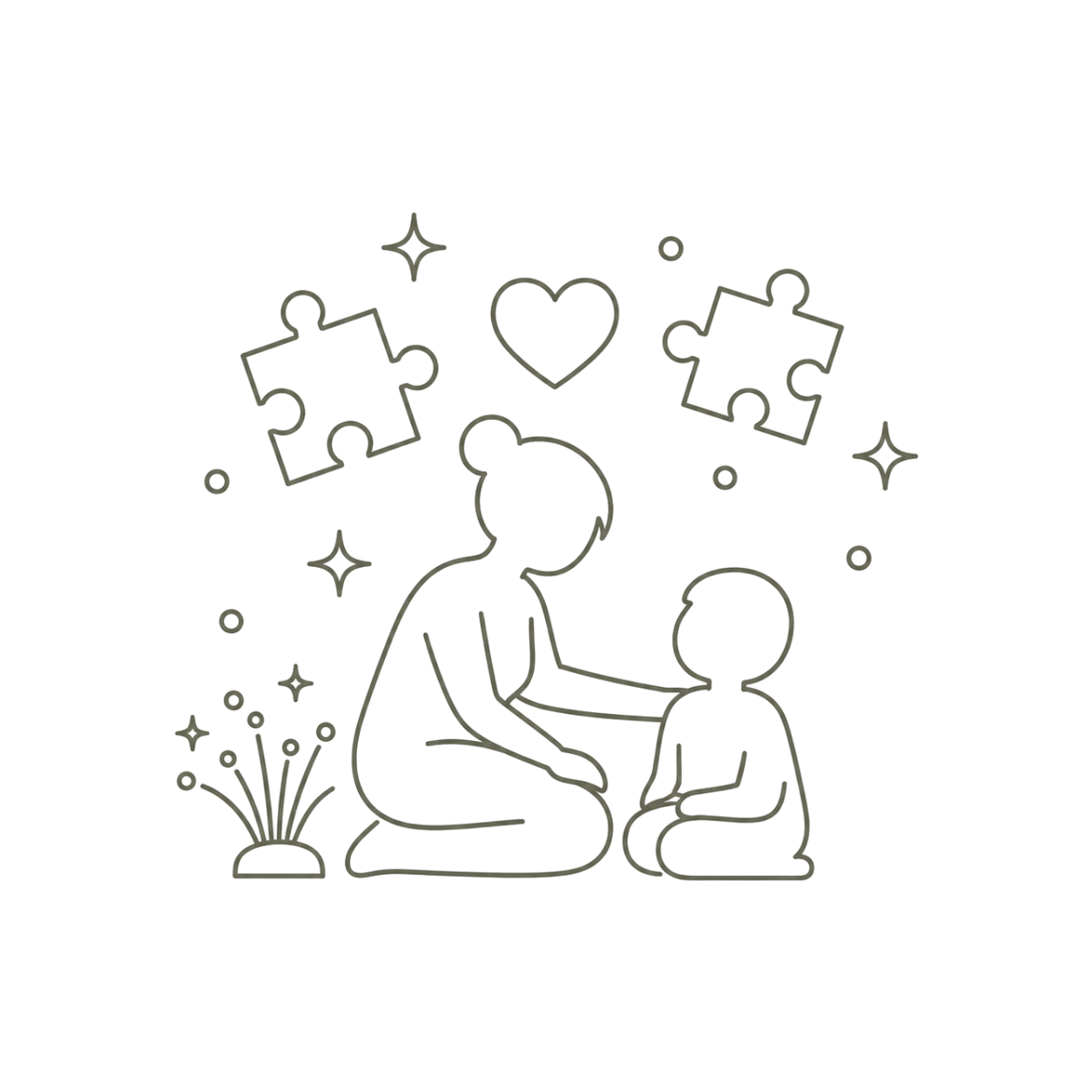 Line-art icon representing special education
