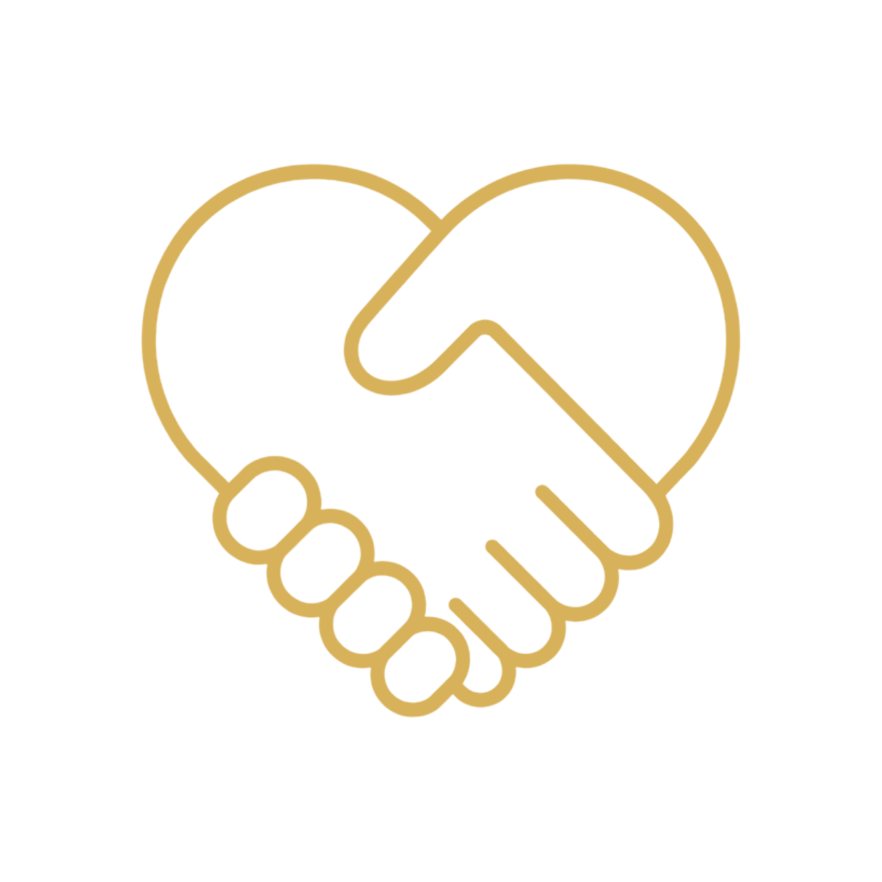 Line-art icon representing a whole team working together to support your child