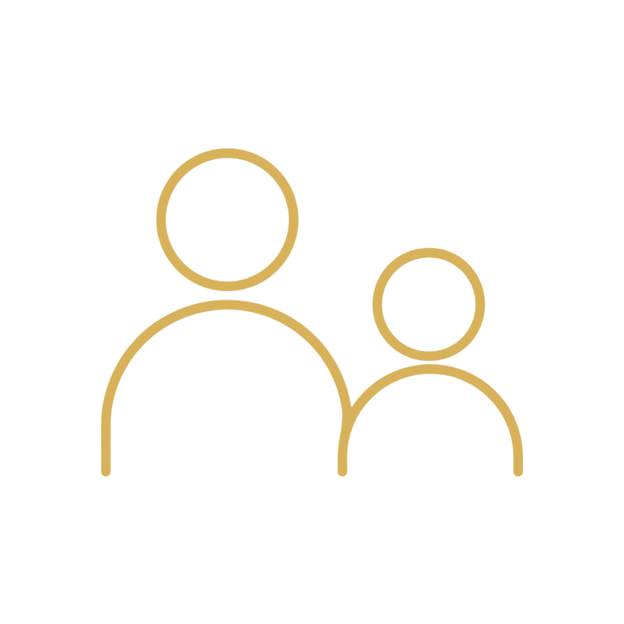 Line-art icon representing an individual learning journey