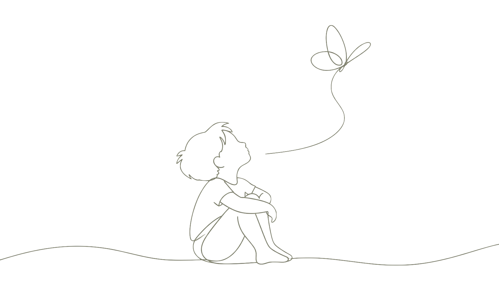 One-line drawing illustrating a new path forward