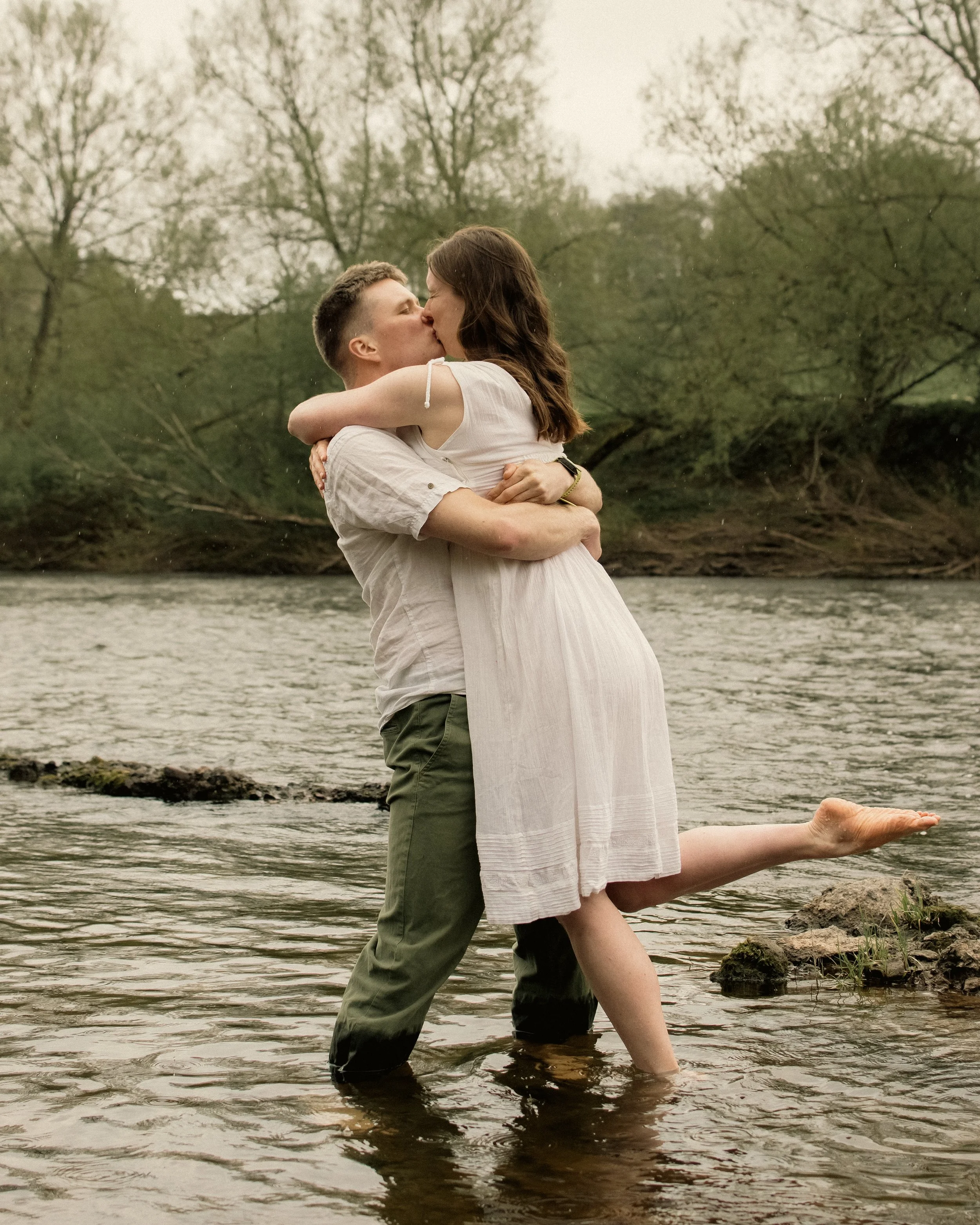 documentary romantic candid couple engagement photography water river.jpg