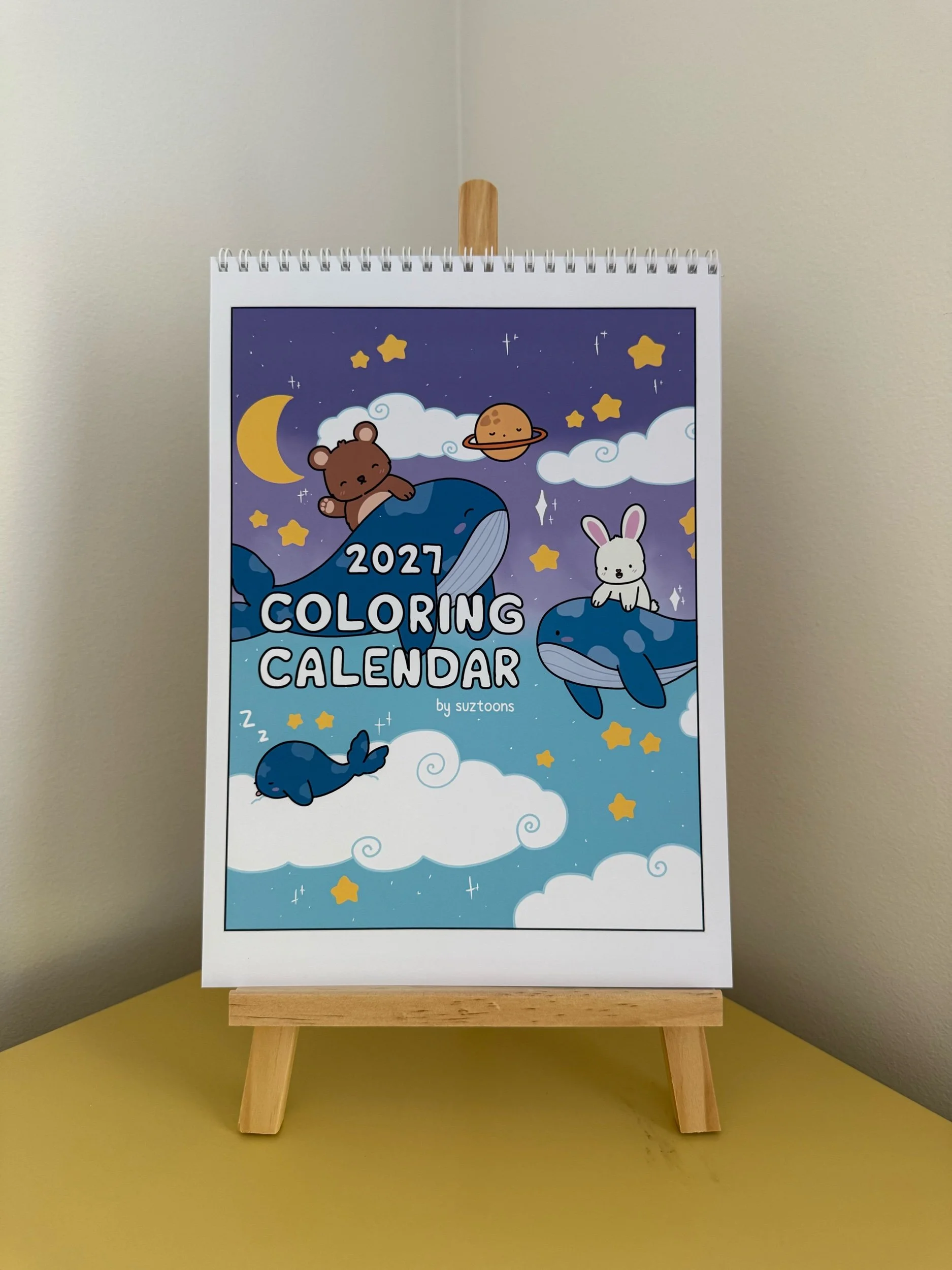 2027 Colouring Calendar