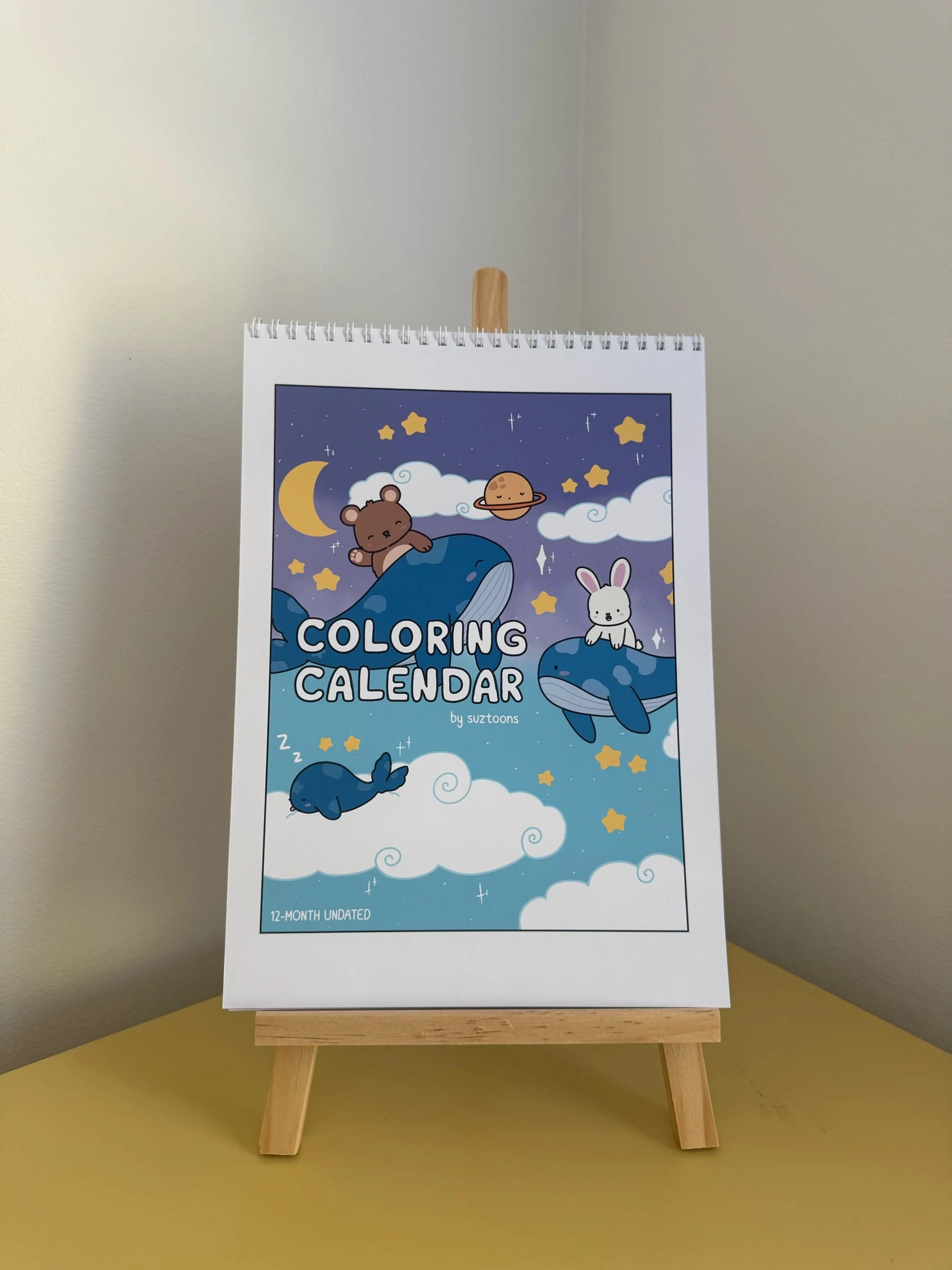 Undated Colouring Calendar
