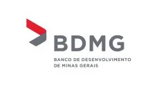 Logo of Banco de Desenvolvimento de Minas Gerais (BDMG) with a stylized red and gray arrow design