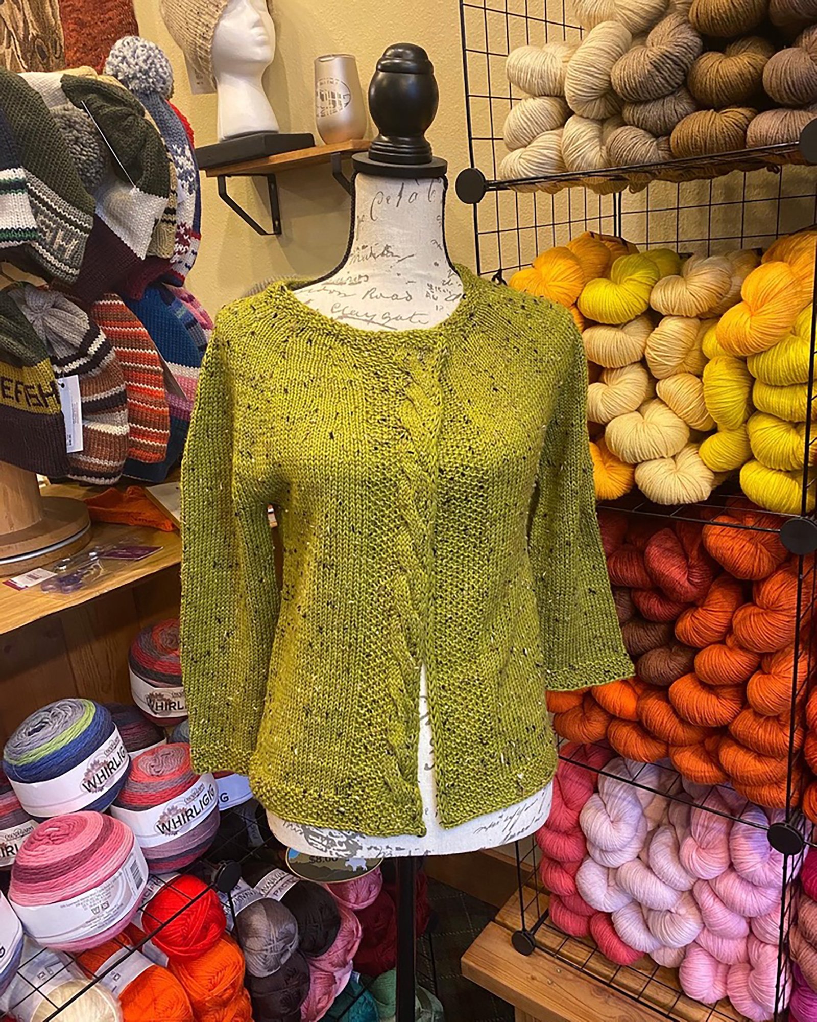 Hand-Knit Green Sweater