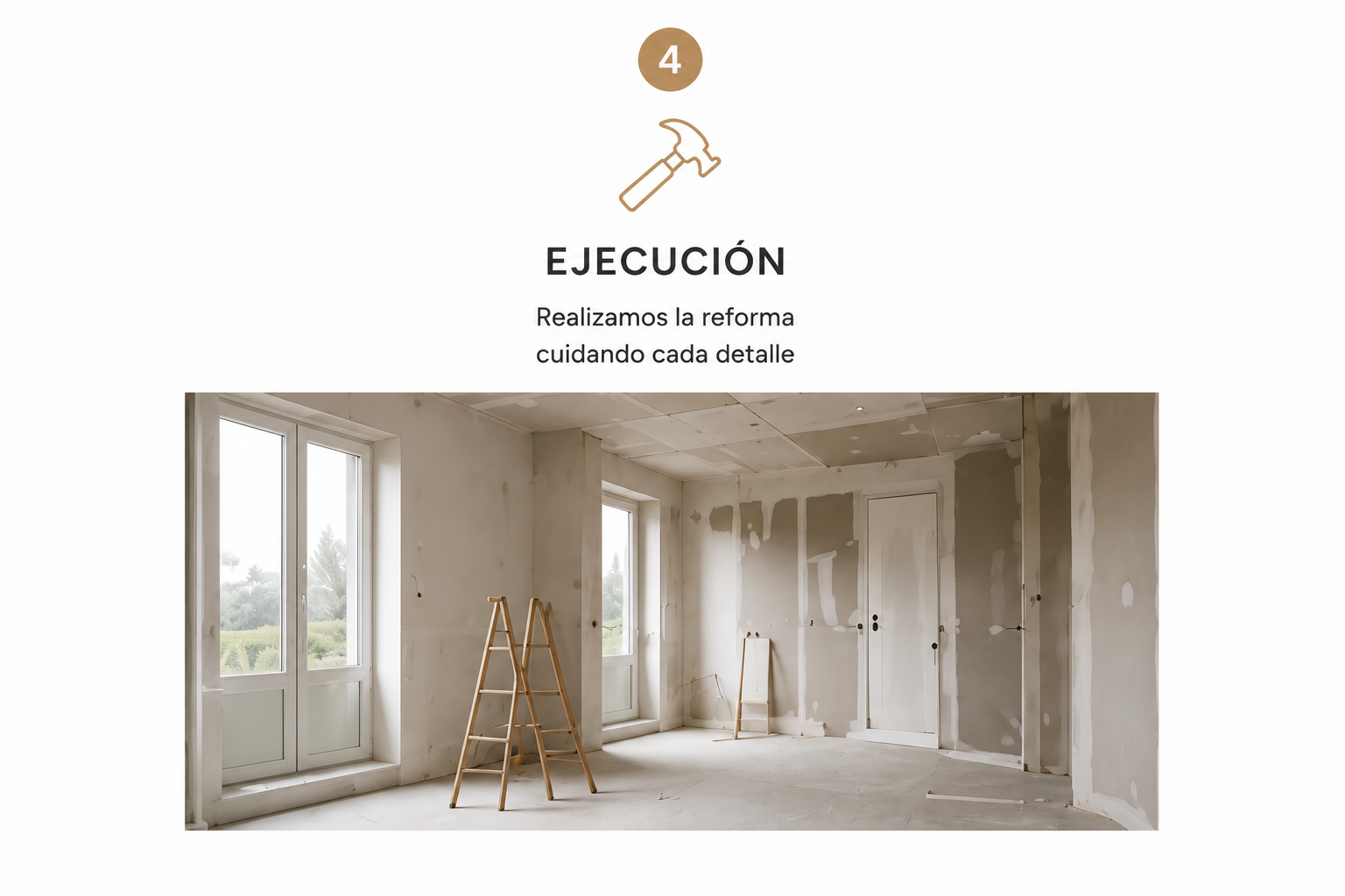 Trabajos de ejecución de una reforma integral en una vivienda de Barcelona realizados por Reformas Barna Decor.