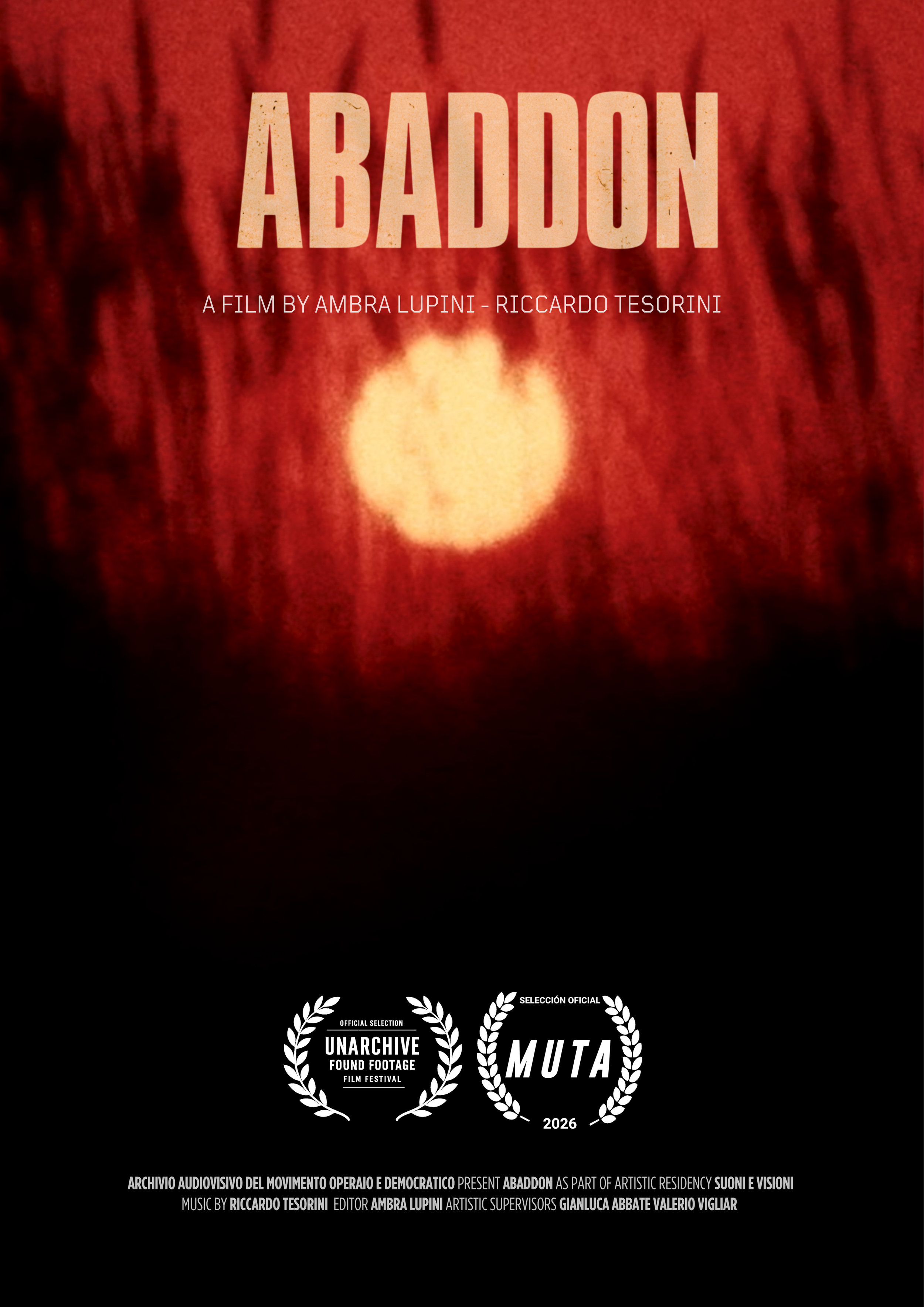 poster ufficiale abaddon di Ambra Lupini e Riccardo tesorini