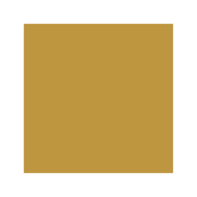 A gold-colored square on a black background.
