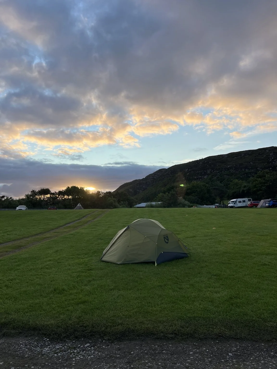 Highland sunrise over my tent