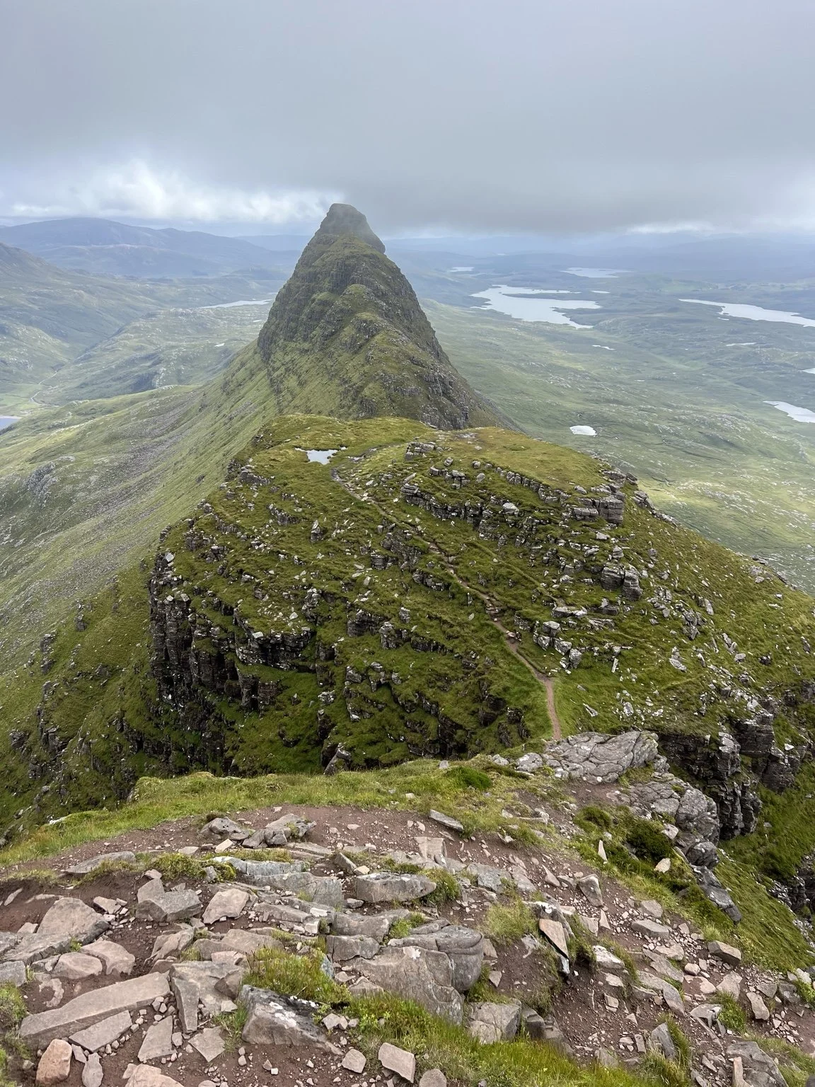 Coming down off of Suliven