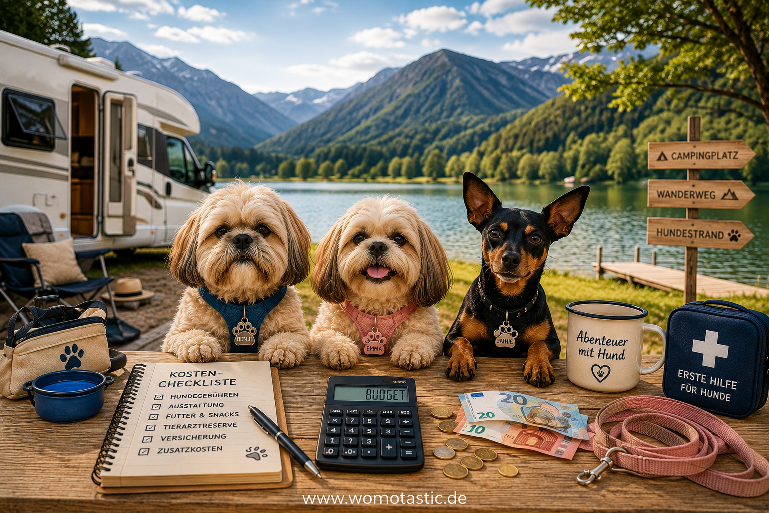 Was ein Hund im Wohnmobil-Urlaub wirklich kostet: Ein ehrlicher Blick aufs Budget


