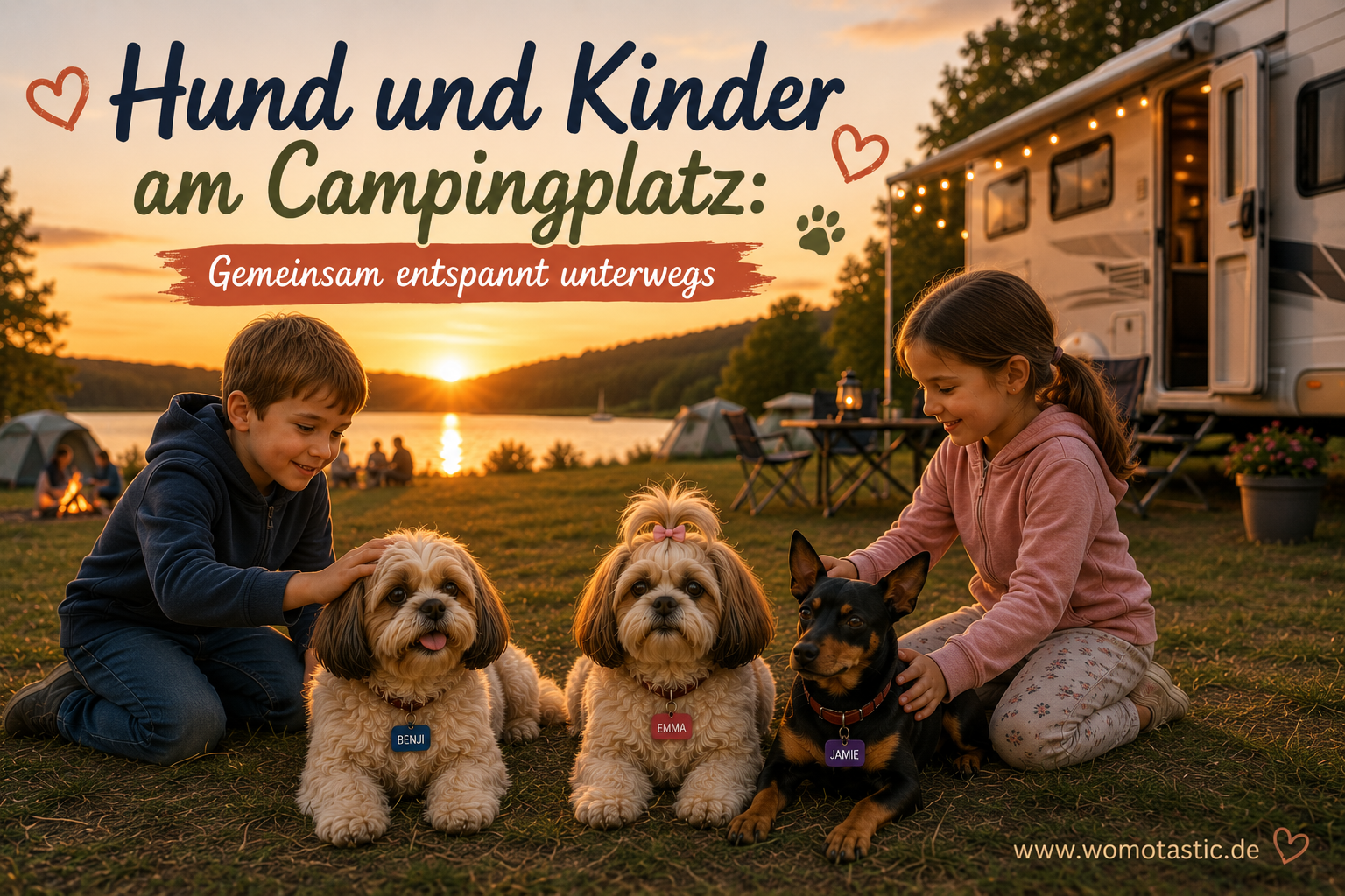 Hund und Kinder am Campingplatz: Gemeinsam entspannt unterwegs

