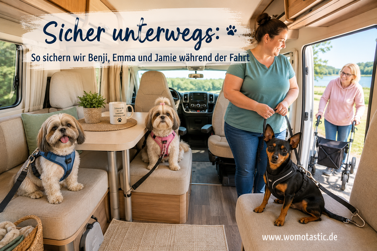 Sicher unterwegs: So sichern wir Benji, Emma und Jamie während der Fahrt
