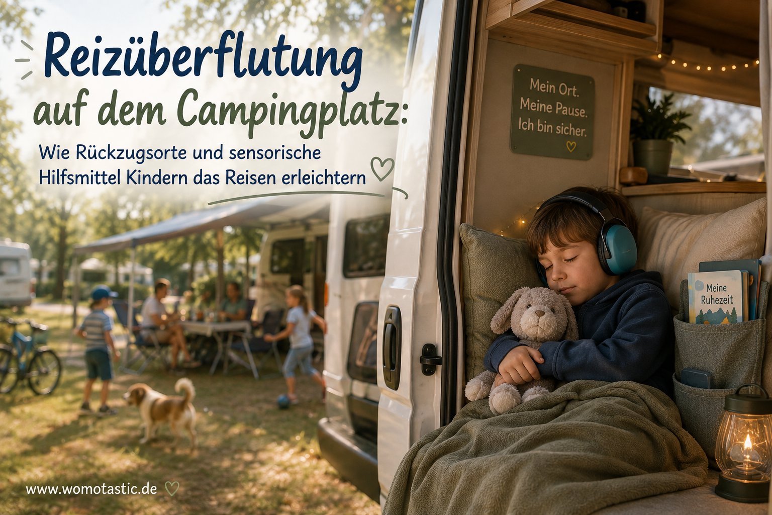 Reizüberflutung auf dem Campingplatz: Wie Rückzugsorte und sensorische Hilfsmittel Kindern das Reisen erleichtern