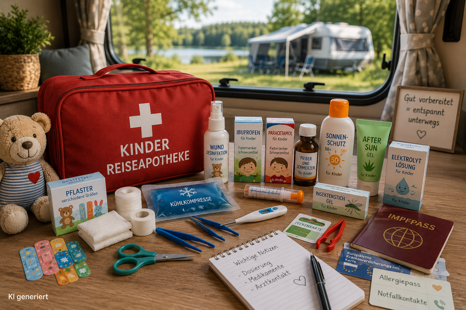 Kinder-Reiseapotheke fürs Camping: Was wirklich mit sollte