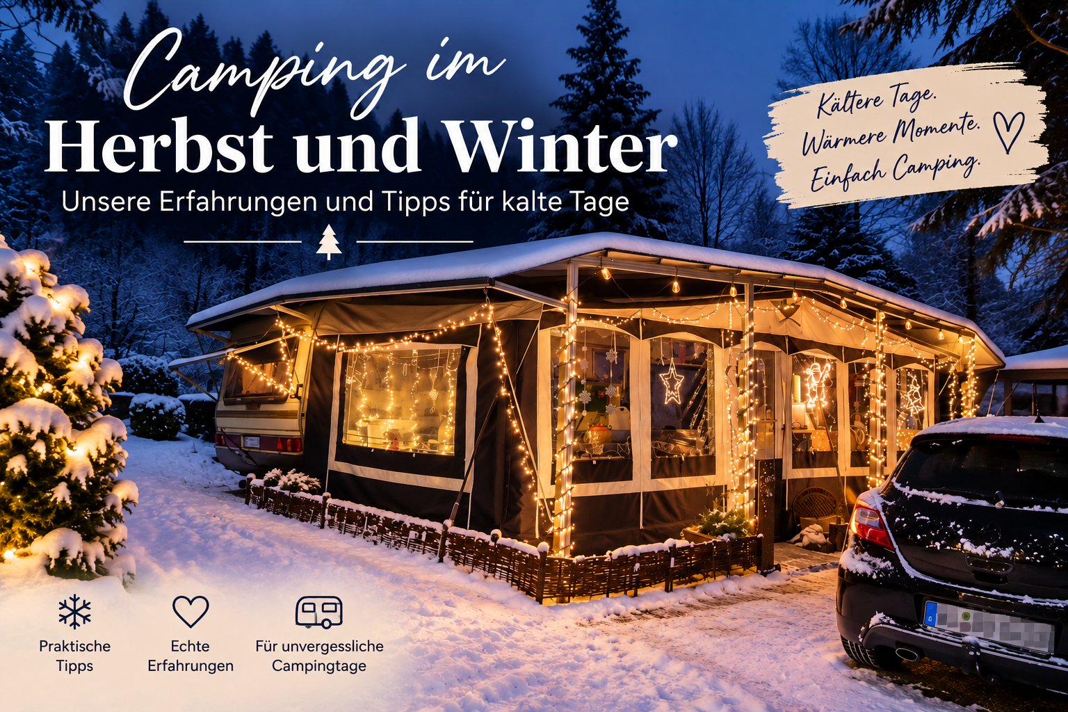 Camping im Herbst und Winter – meine Erfahrungen vom Sommercamper zum Wintercamper