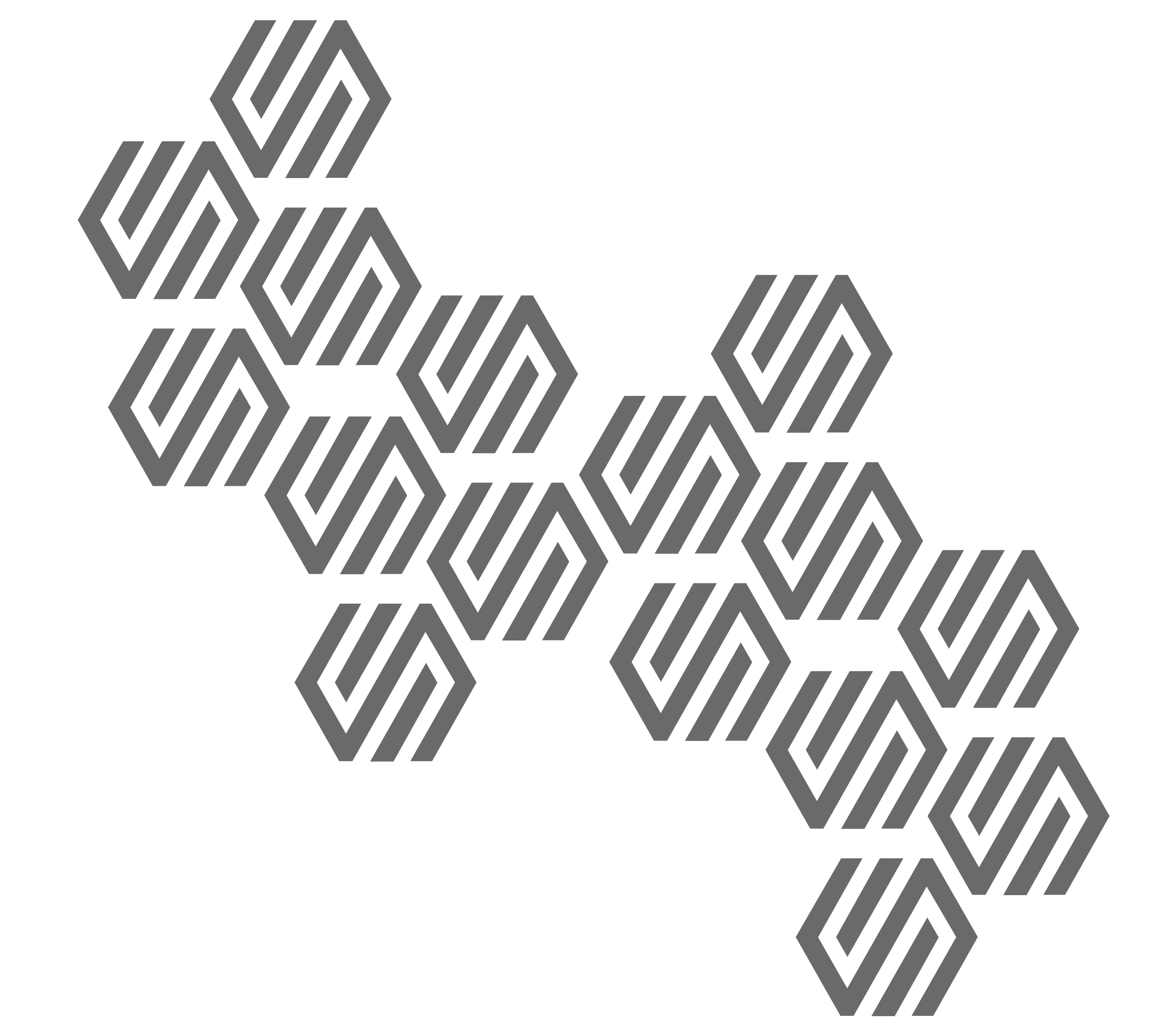 Abstract geometric pattern with interconnected gray and black lines on a black background.