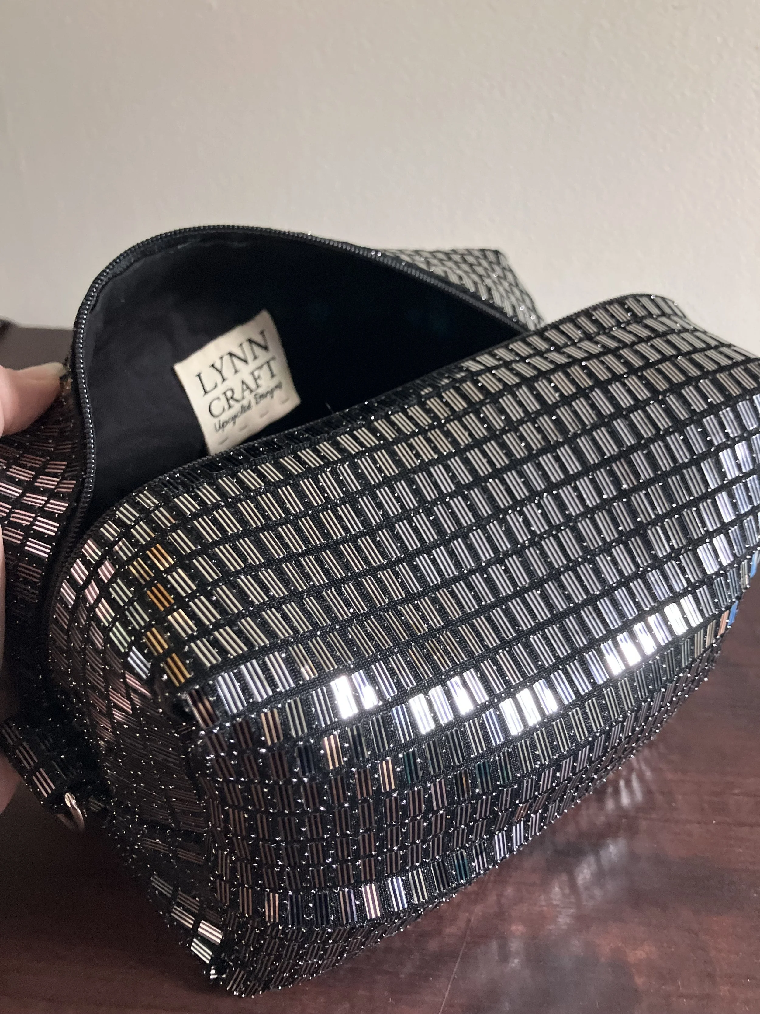 Boxy Makeup Bag - Sequined