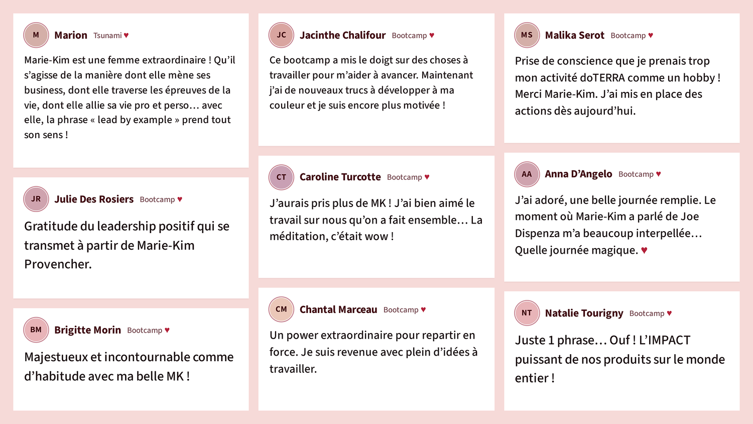 Témoignage Marie-Kim