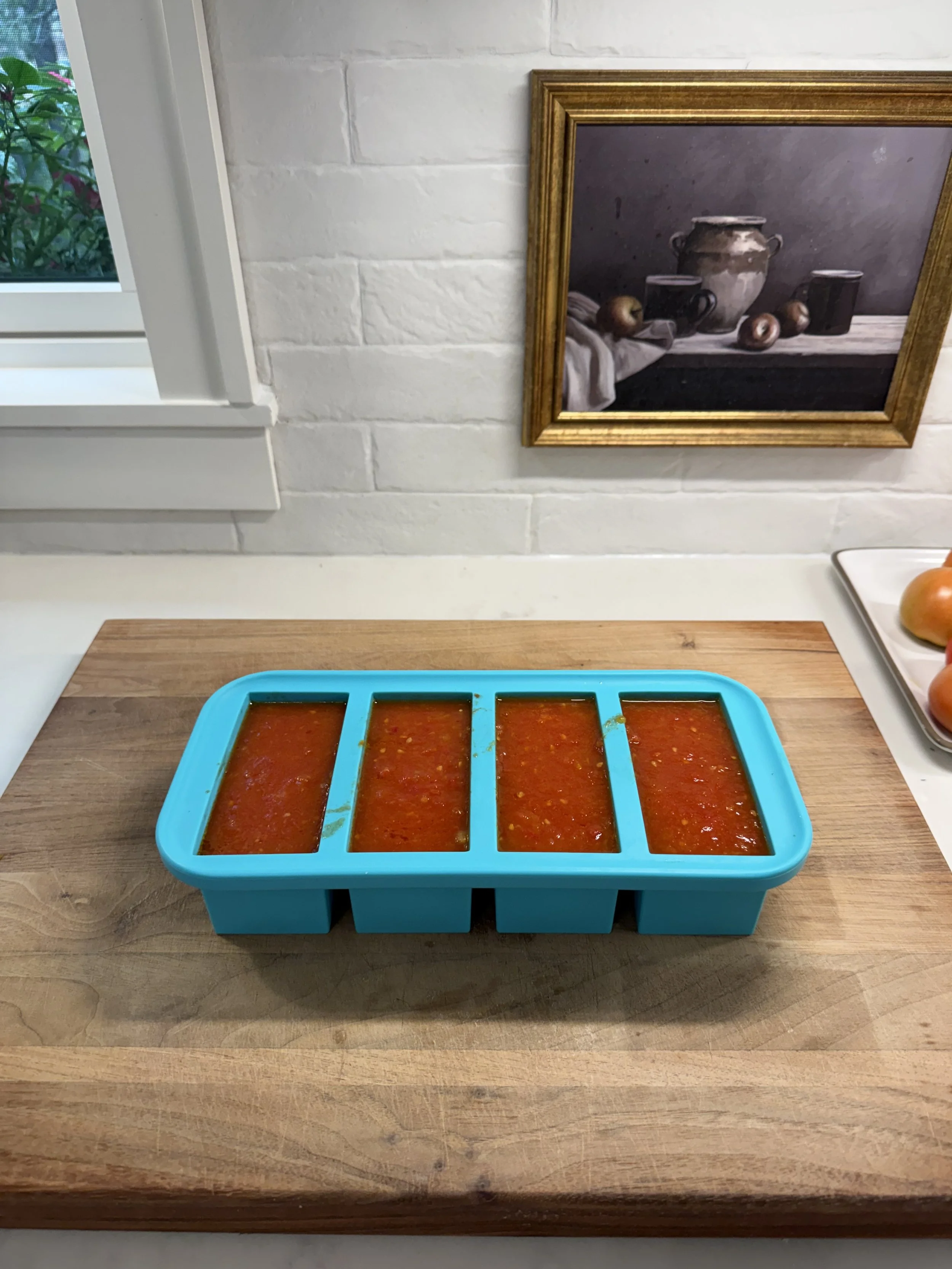 Roasted Tomato Sauce for the Freezer