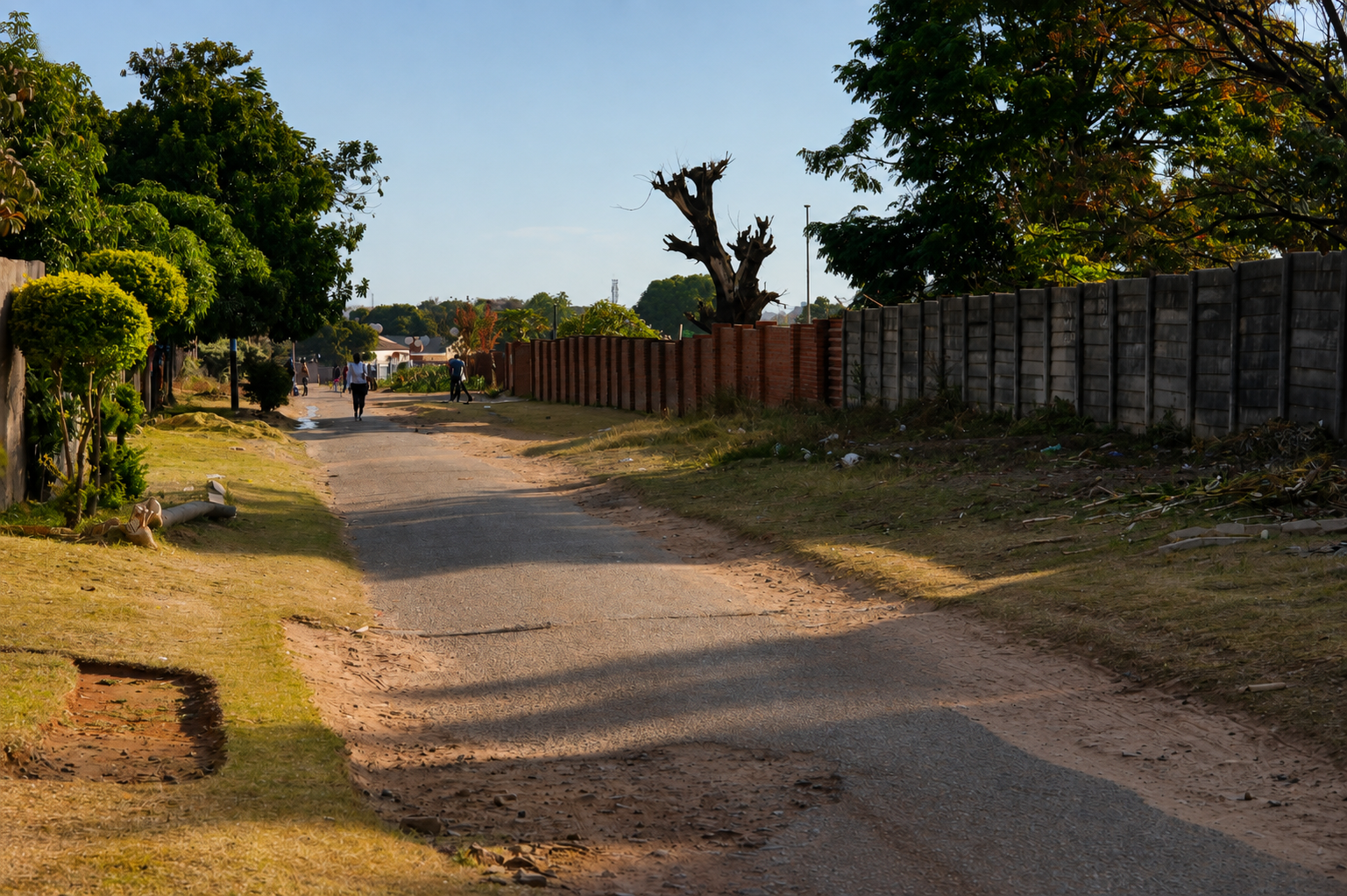 "This is the street I grew up on. There were many men from Malawi who also lived on the street." © Angela Jimu