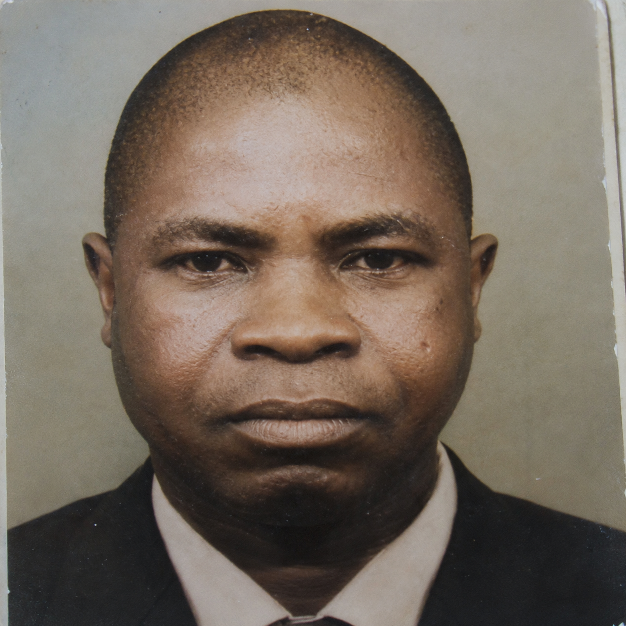 A passport size photograph of Lucius Jimu. Until his death in 1996, Lucius still held his Malawian citizenship. Lucius was buried in Zimbabwe. Picture courtesy of the Jimu family.
