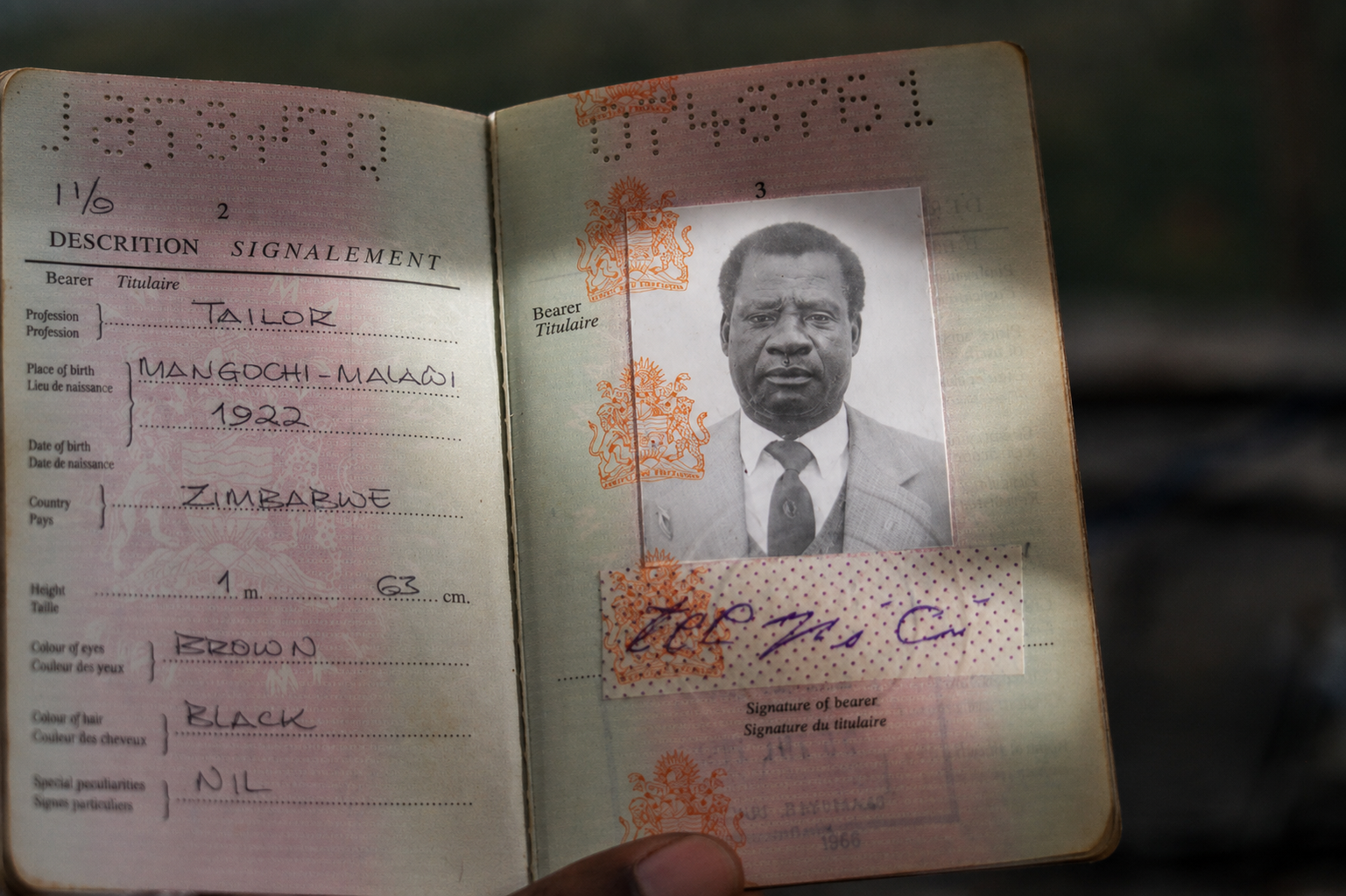 Priscilla's father died before he could use his passport.