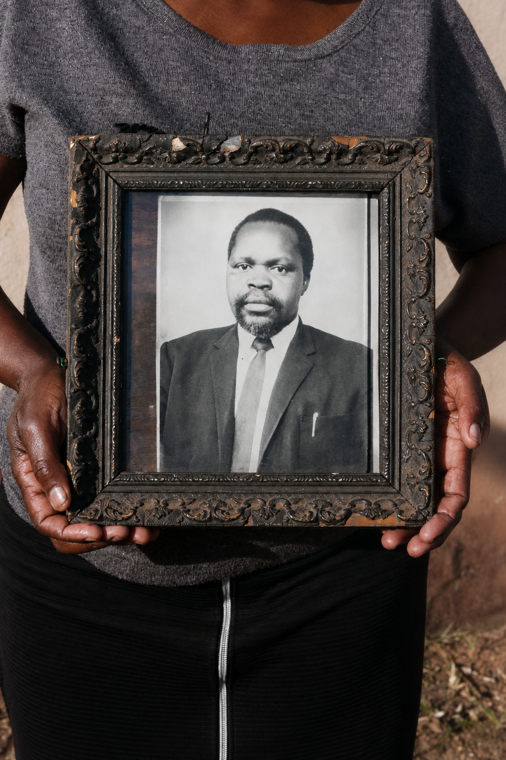 "When my father died, we buried him here in Zimbabwe because we thought that it was easier to bury him here where his children were." © Angela Jimu