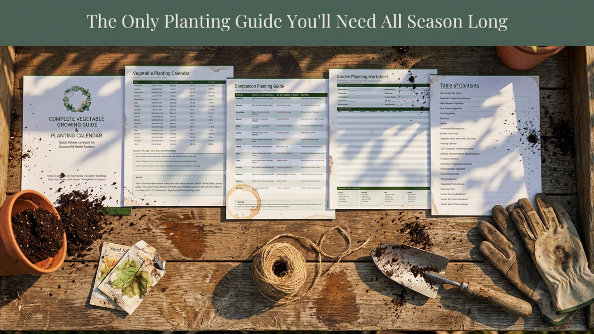 Complete Vegetable Growing Guide Printable | Beginner Vegetable Gardening Book | Garden Planner PDF