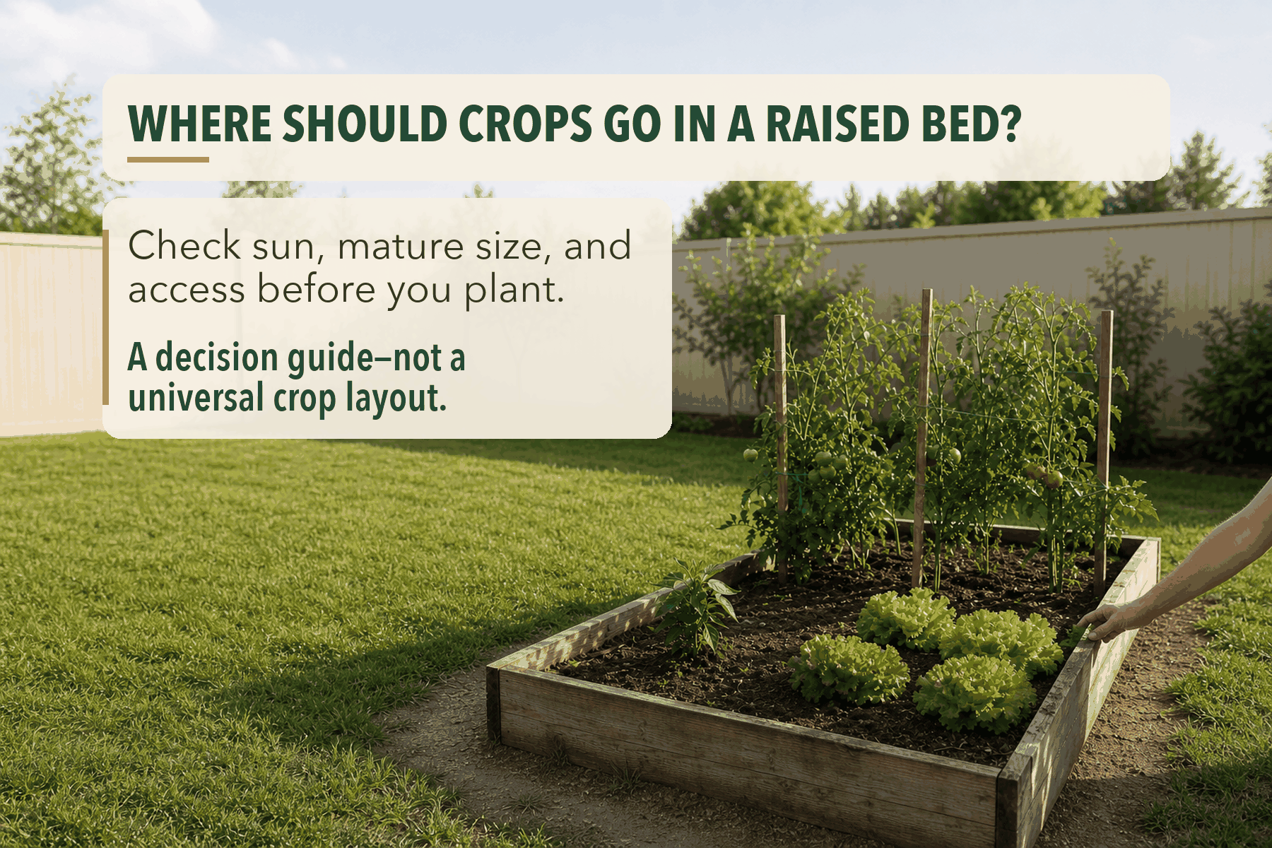 Where Should Crops Go in a Raised Bed?