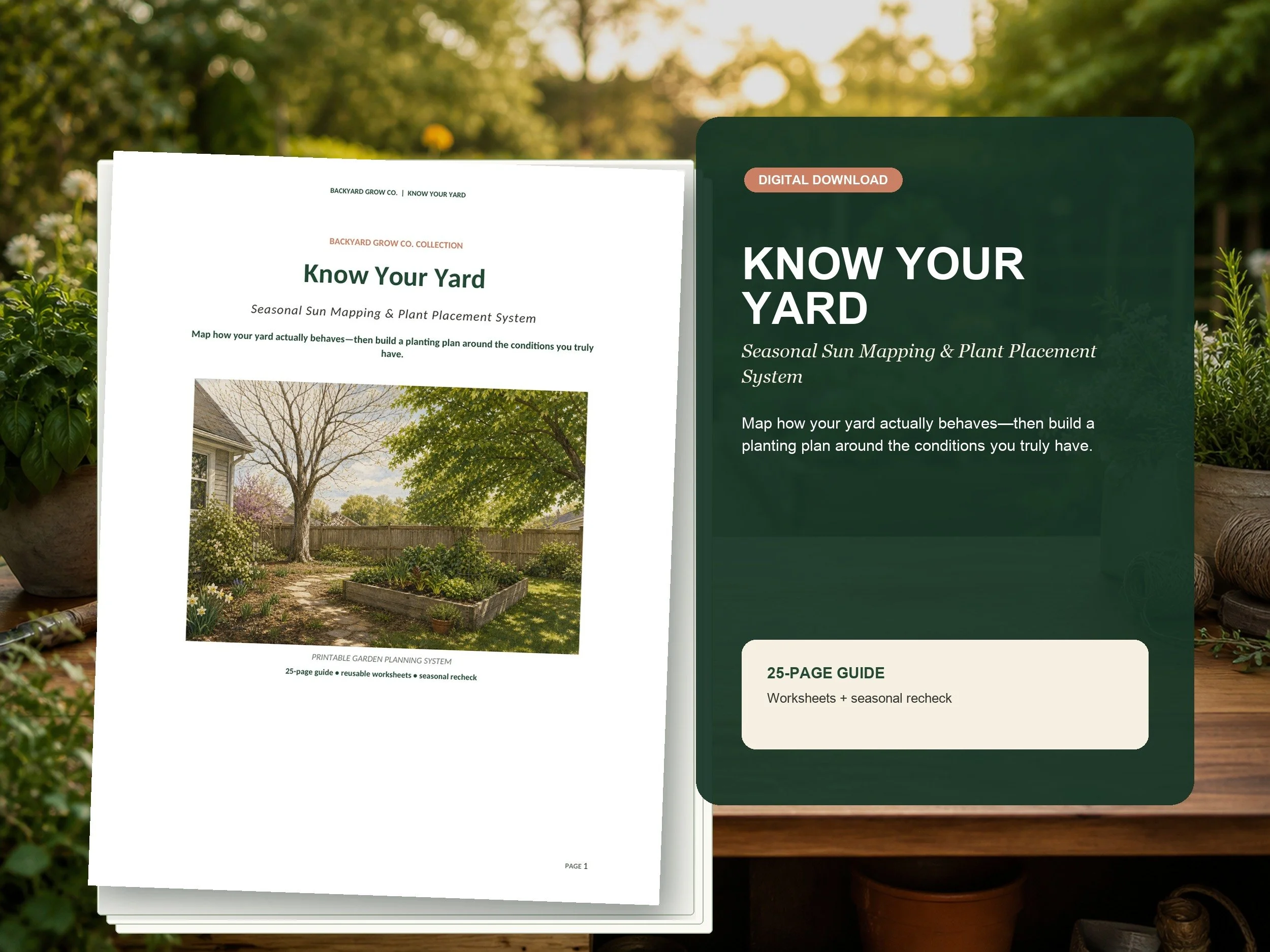 Know Your Yard Sunlight Planner