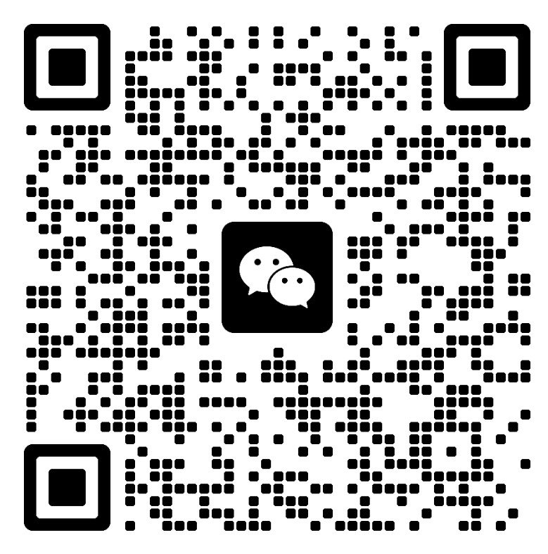 QR code with the WeChat logo in the center.