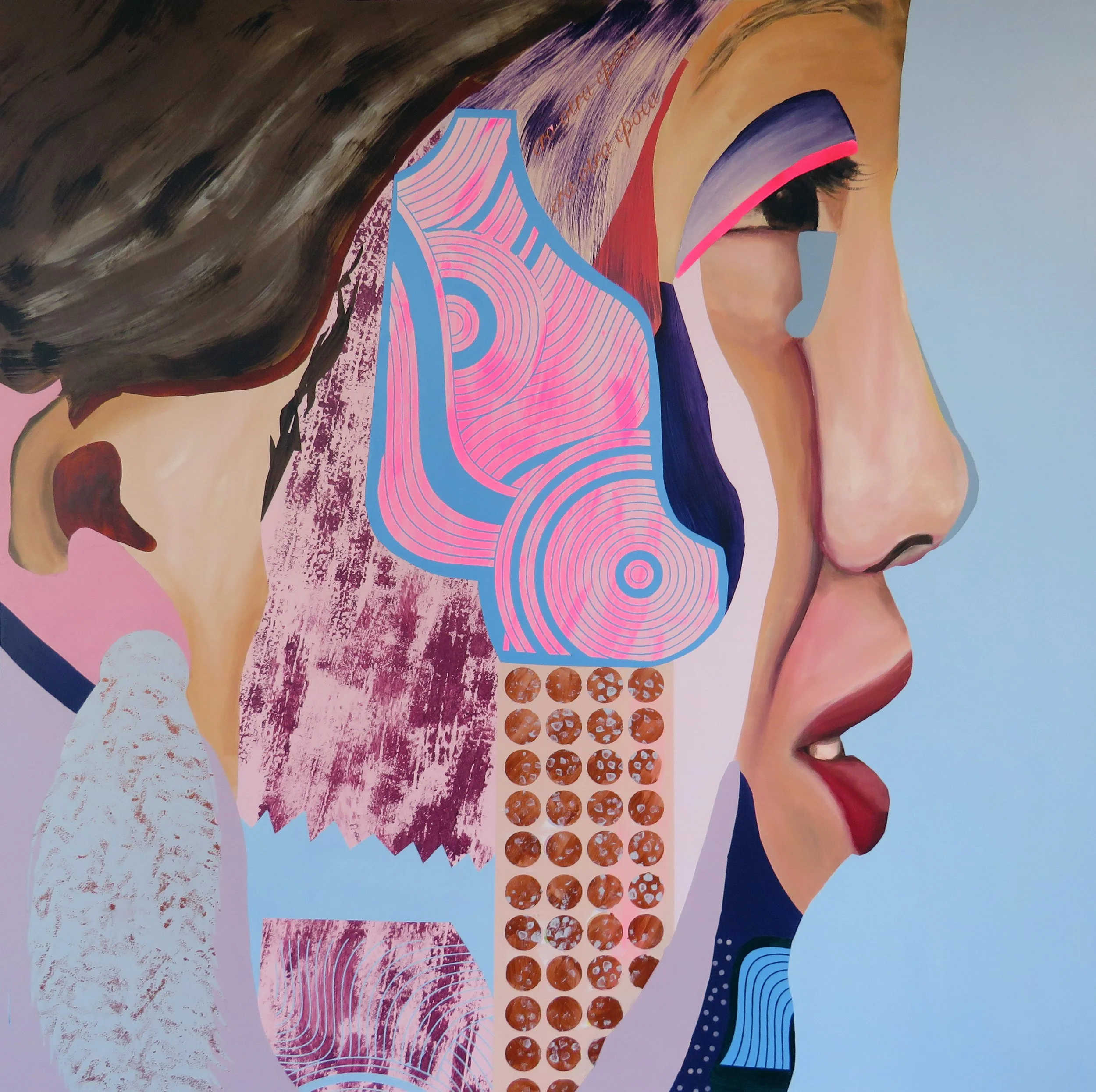 La Novia (The Bride), 2026, oil and acrylic on panel, 36 x 36 in