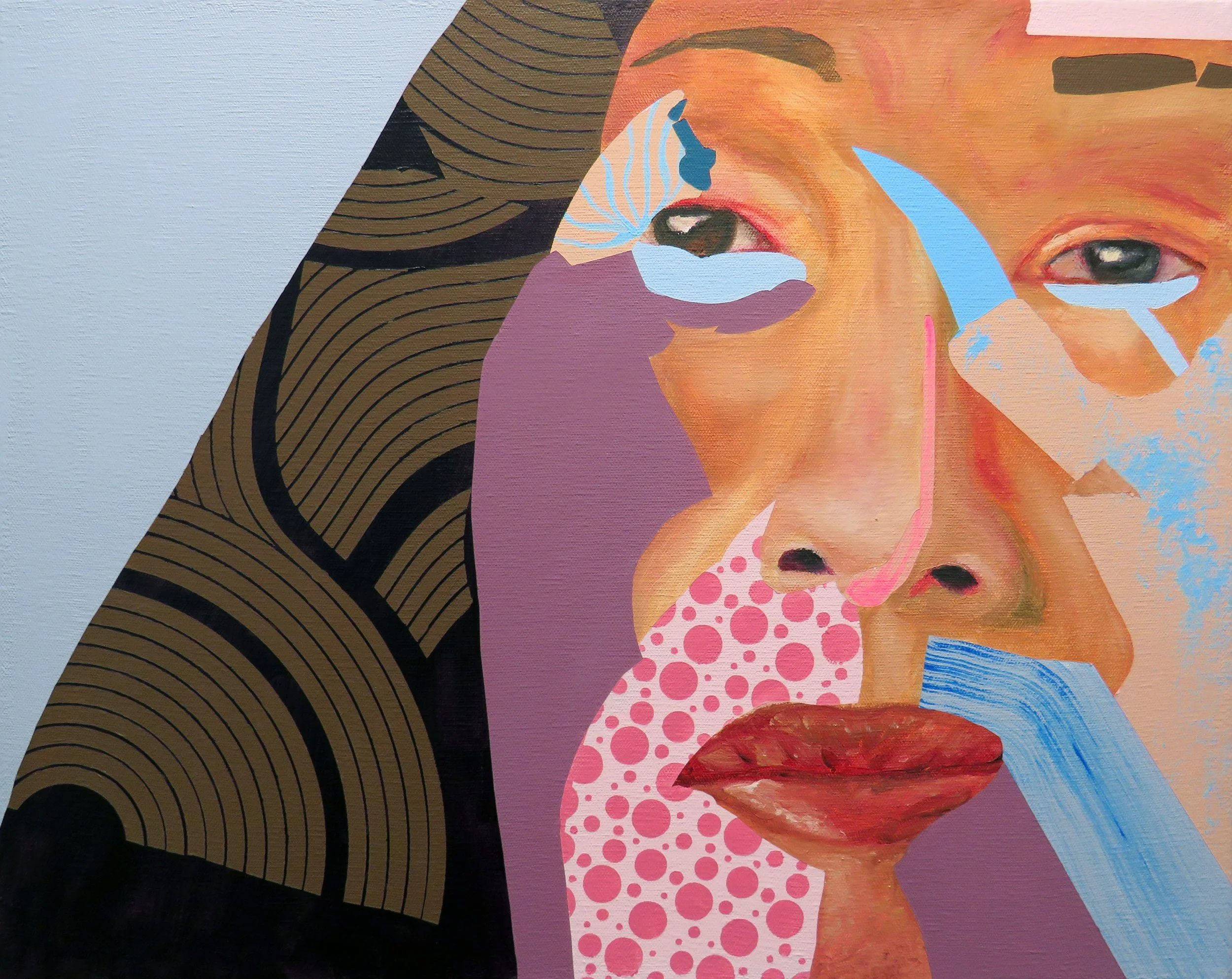 My Mother Was a Dreamer, 2026, oil and acrylic on canvas, 16 x 20 in