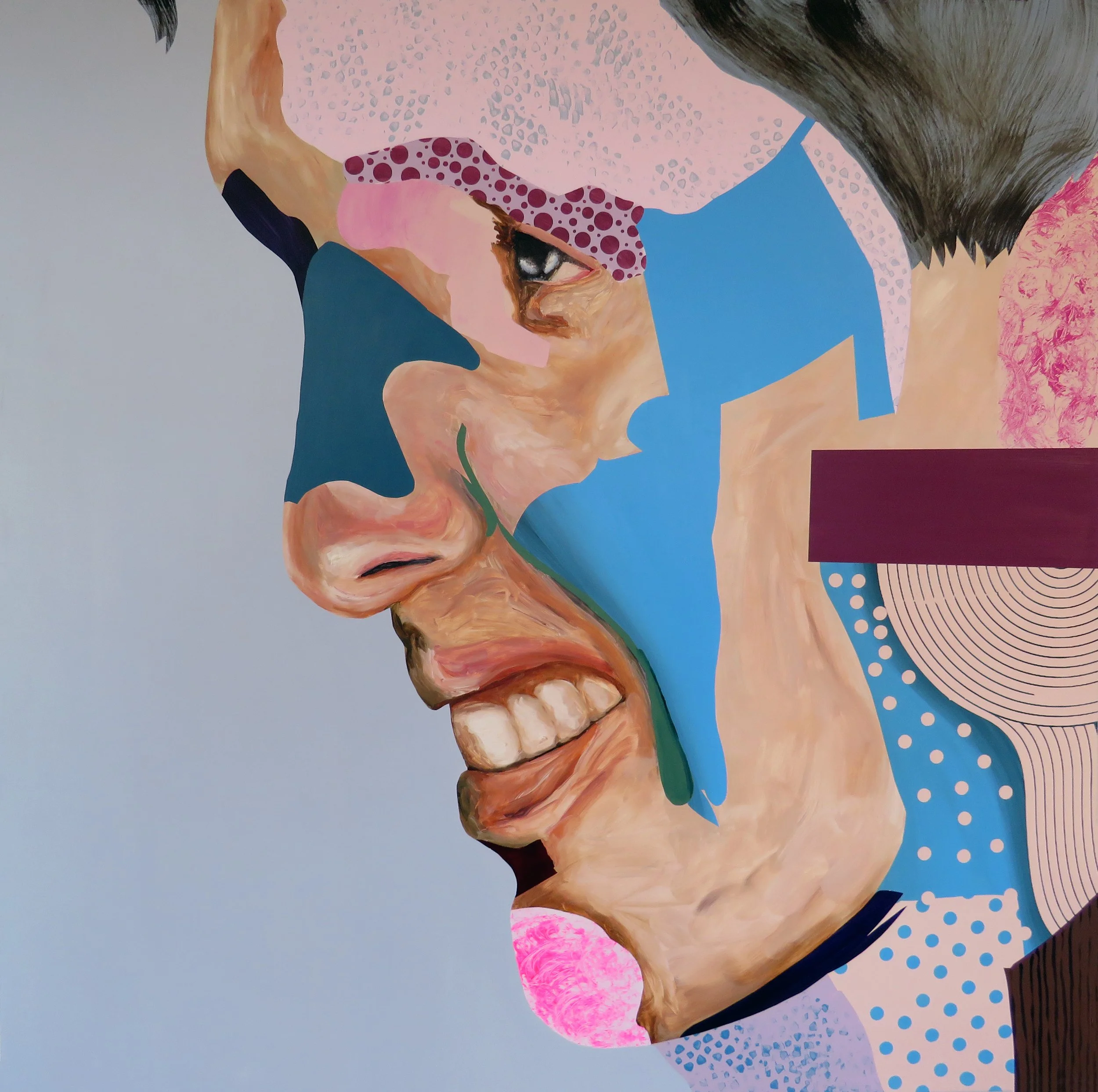 El Novio (The Groom), 2026, oil and acrylic on panel, 36 x 36 in